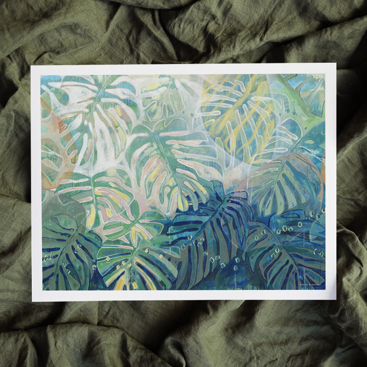 Lr 106 Native Monstera Moment I Smith And Brooks Art Large Tropical Art Large Scale Coastal Art Daintree Art Holiday Vibes