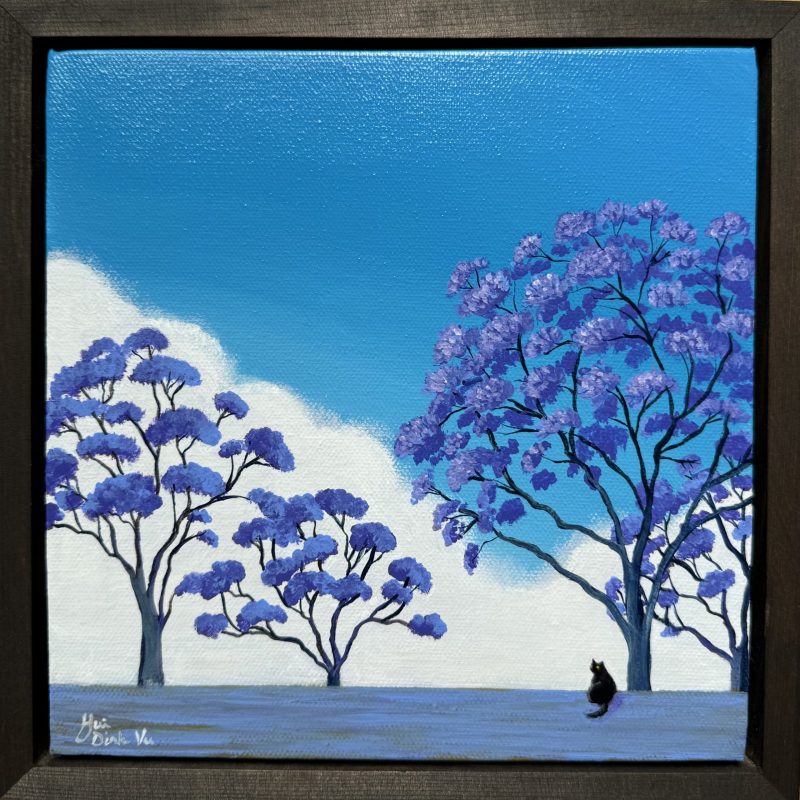 Under the Jacaranda tree