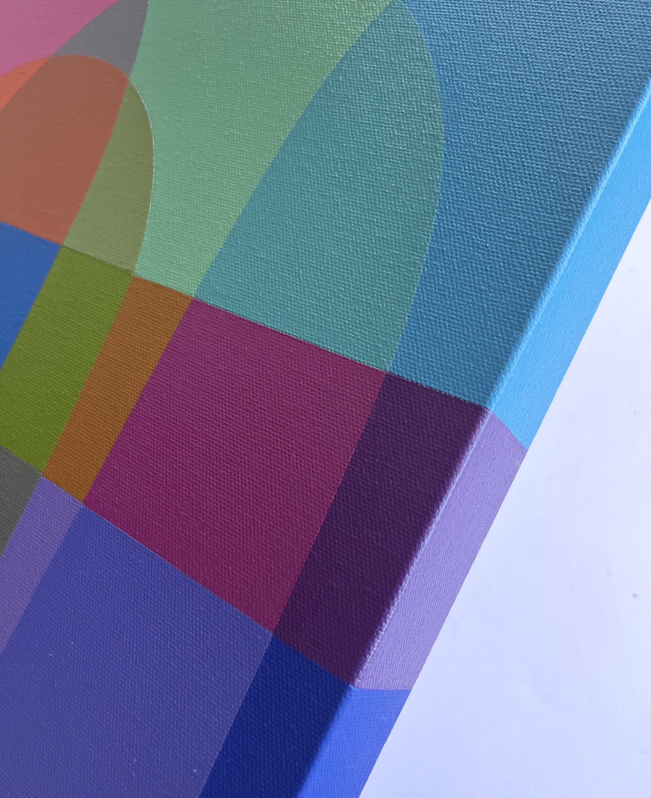 Charlotte De Pace Edge Happy Holiday Ii Abstract Landscape Painting Art Lovers Australia