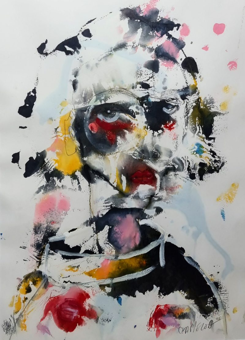 The shadow in the mirror