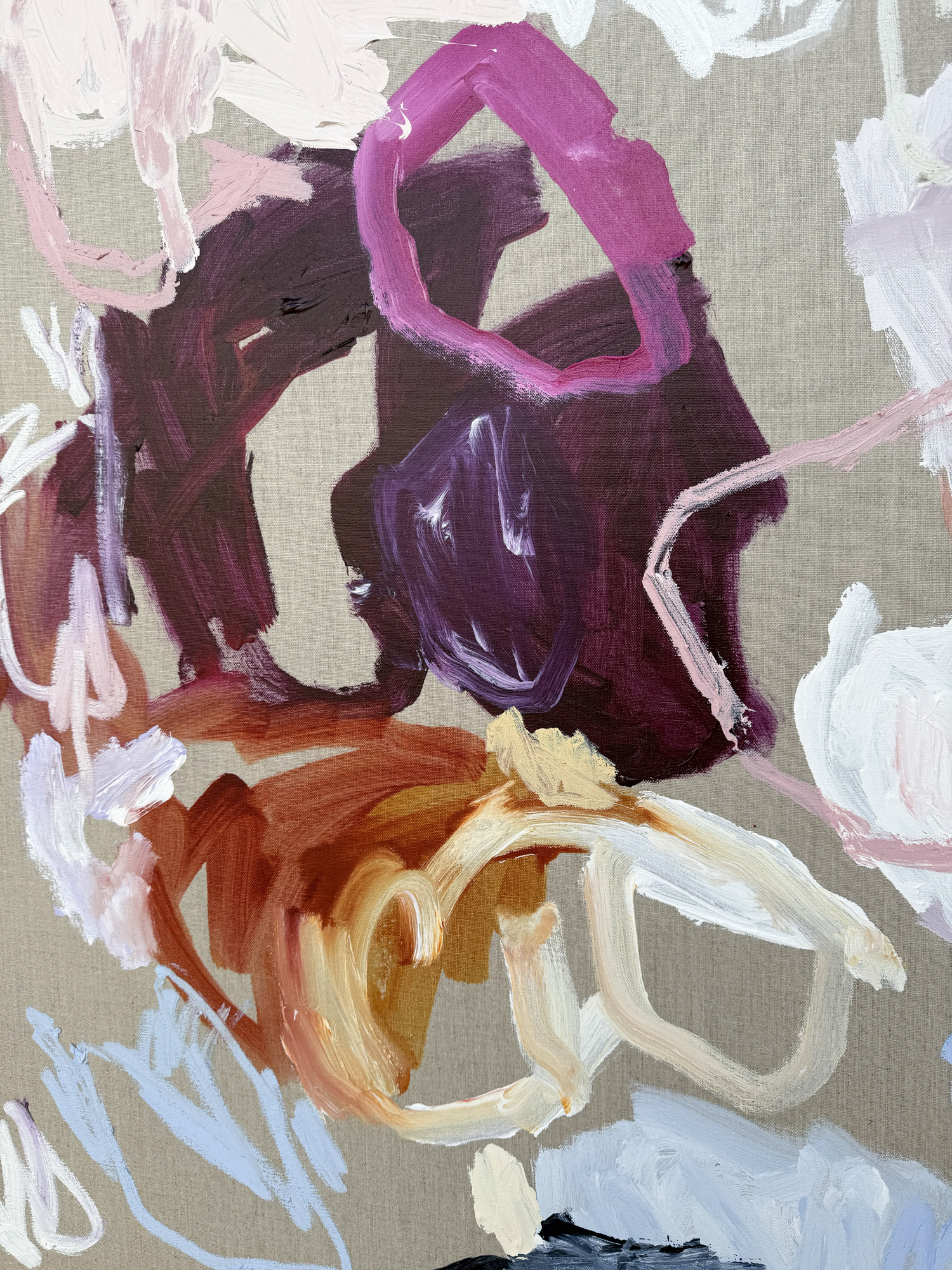 Australian Artist Rebecca Koerting Roll The Dice Abstract Painting 500 W