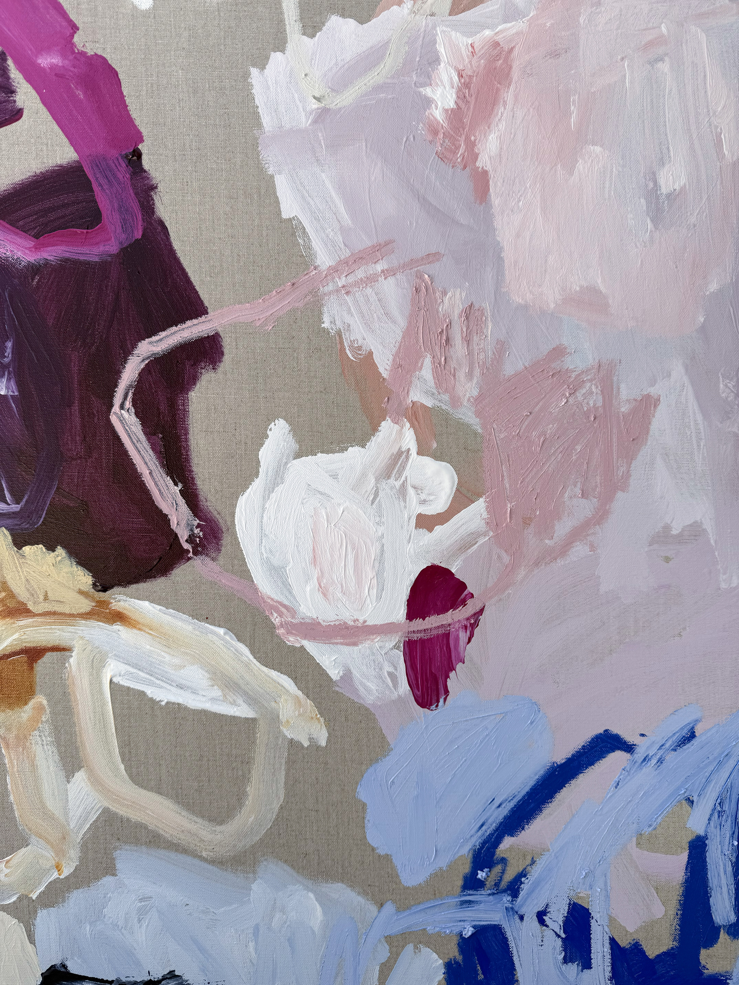 Australian Artist Rebecca Koerting Roll The Dice Abstract Painting 501 W