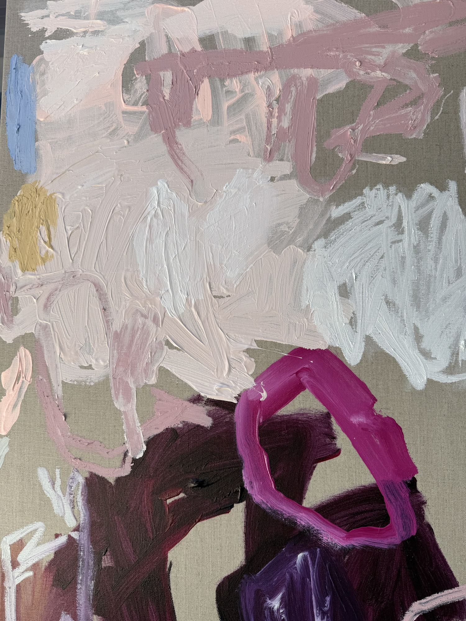 Australian Artist Rebecca Koerting Roll The Dice Abstract Painting 502 W