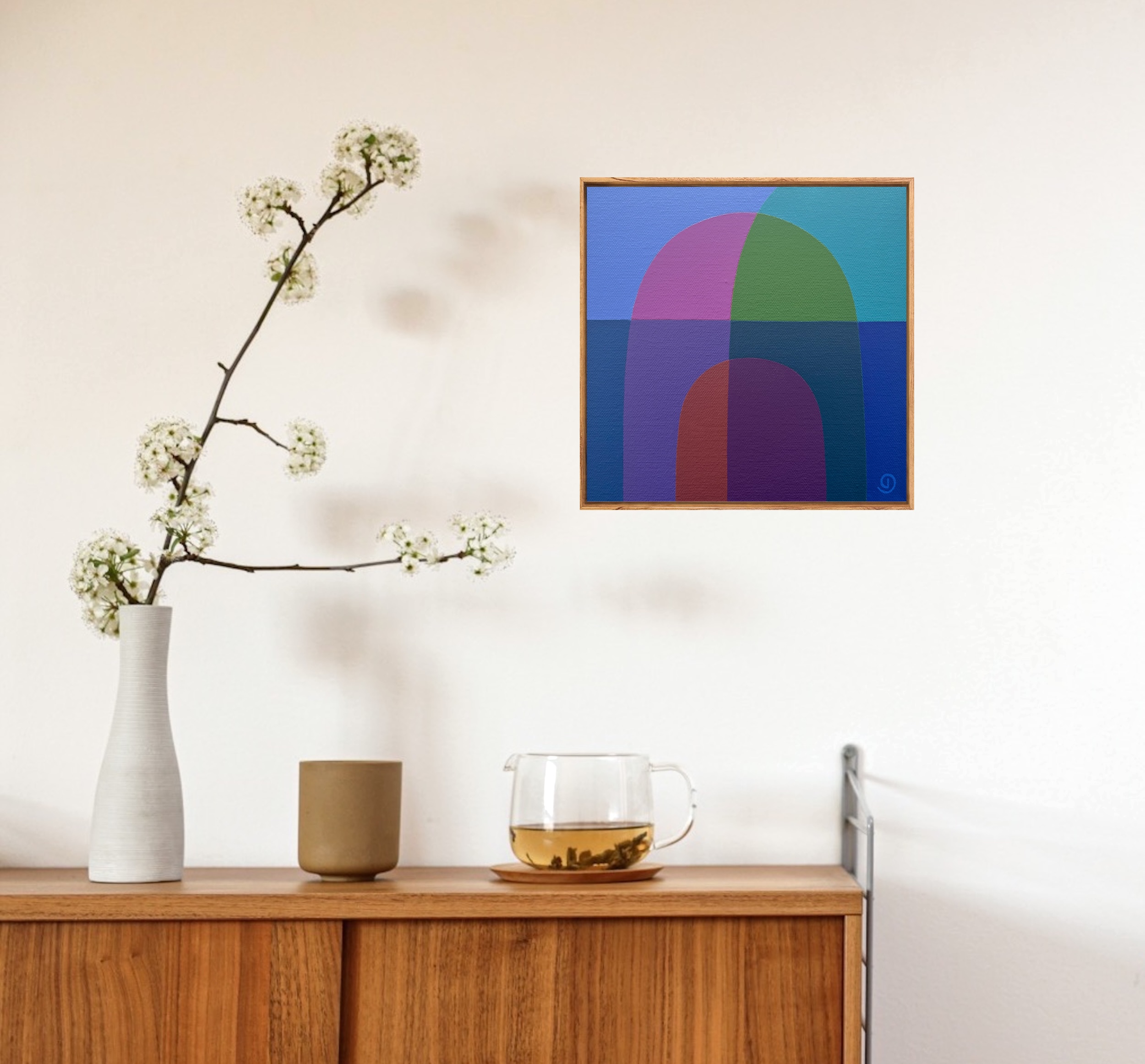 Charlotte De Pace Minibreak Iii Insitu Above Console Art Lovers Australia