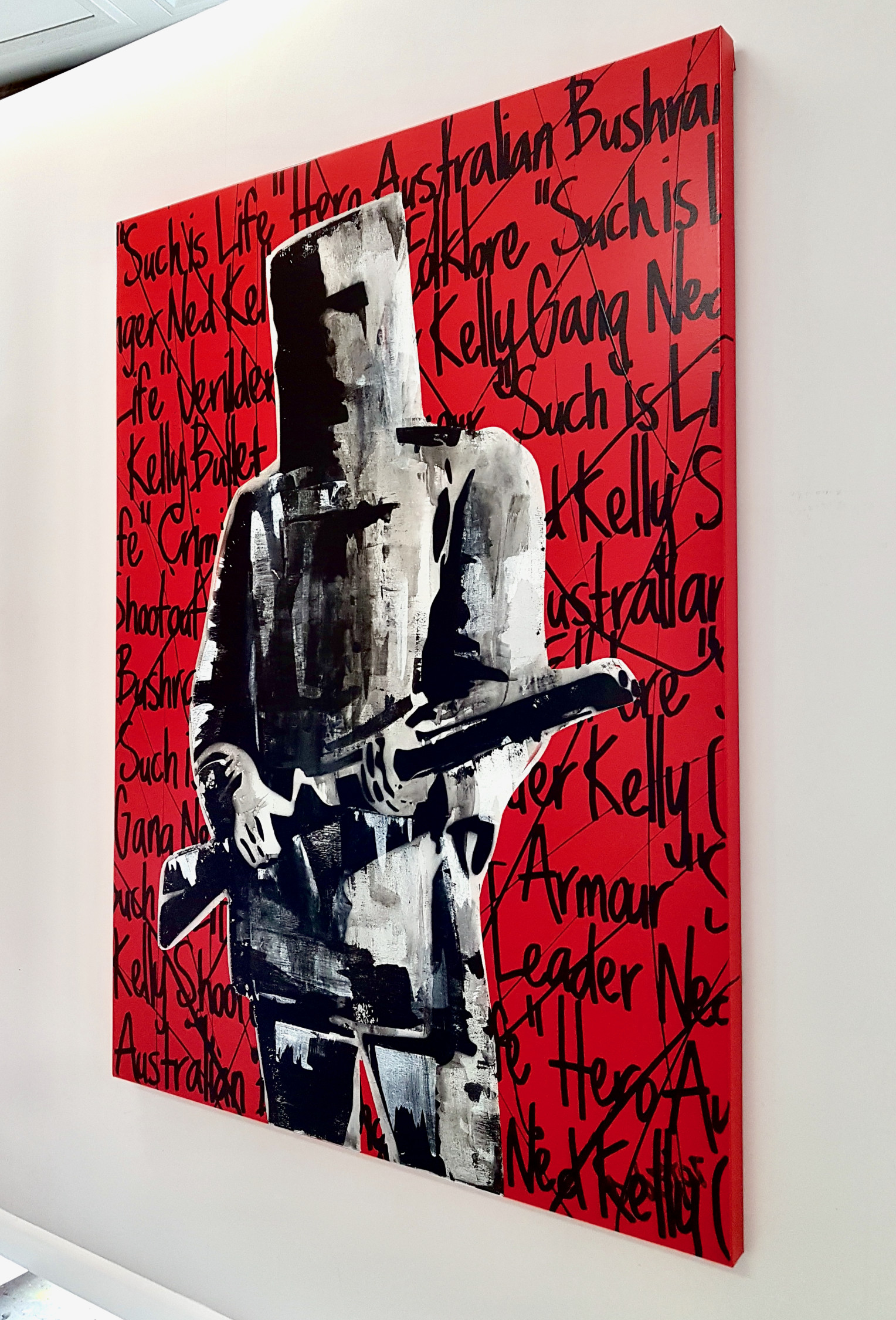 Red Ned Kelly Pop Art Debstar Deborah Lang Art Urban Canvas 3