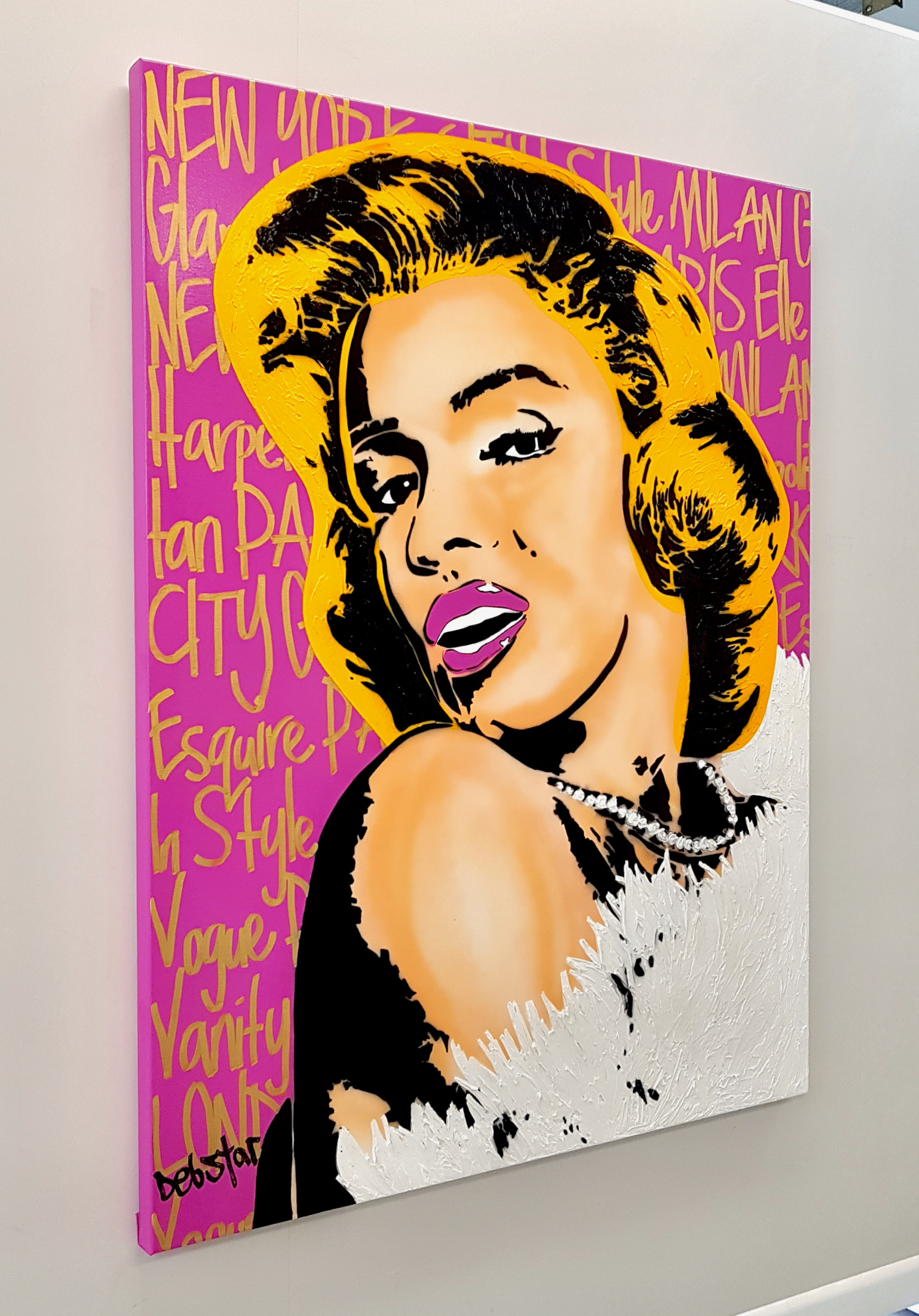 Marilyn Monroe Style Icon Pop Art Deborah Lang Art Urban Canvas 3
