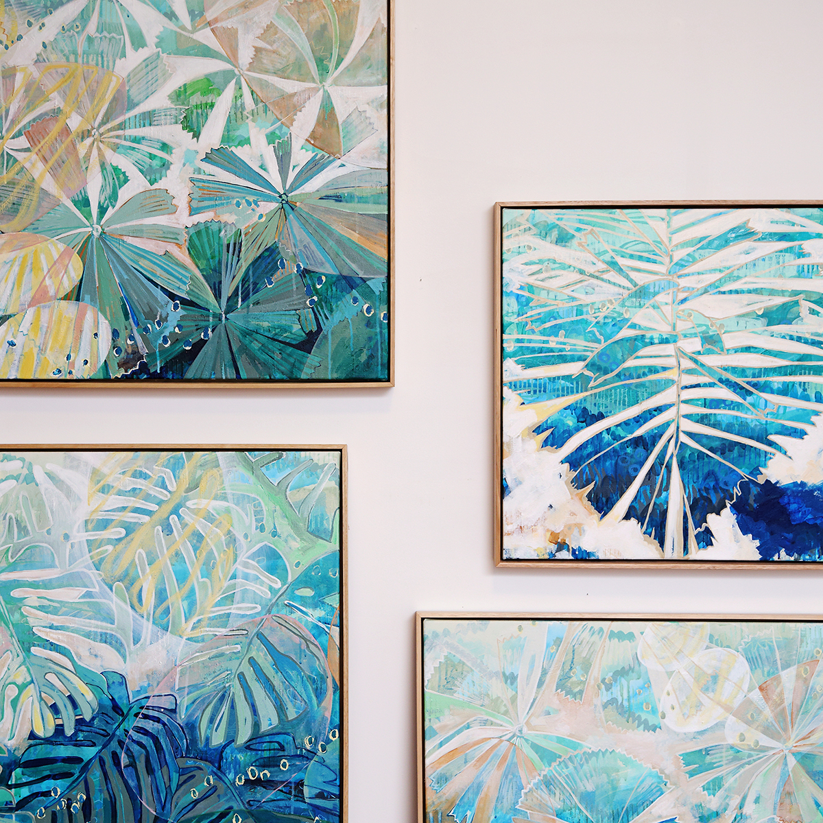 Lr 055 Tropical Art Smith And Brooks Art Matching Art Large Scale Blue Art Holiday Vibes Coastal Interiors