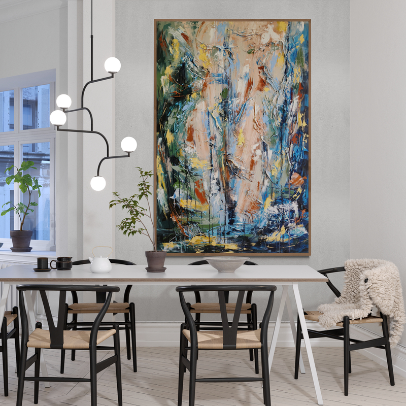 Dining Room With Hanging Lights 4