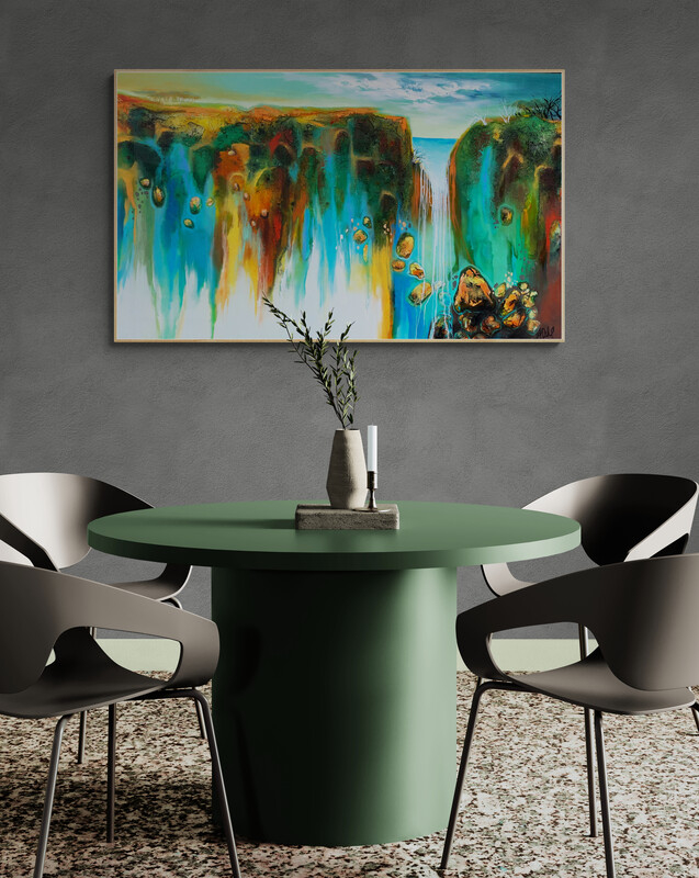 Dining Room With A Round Table (1)