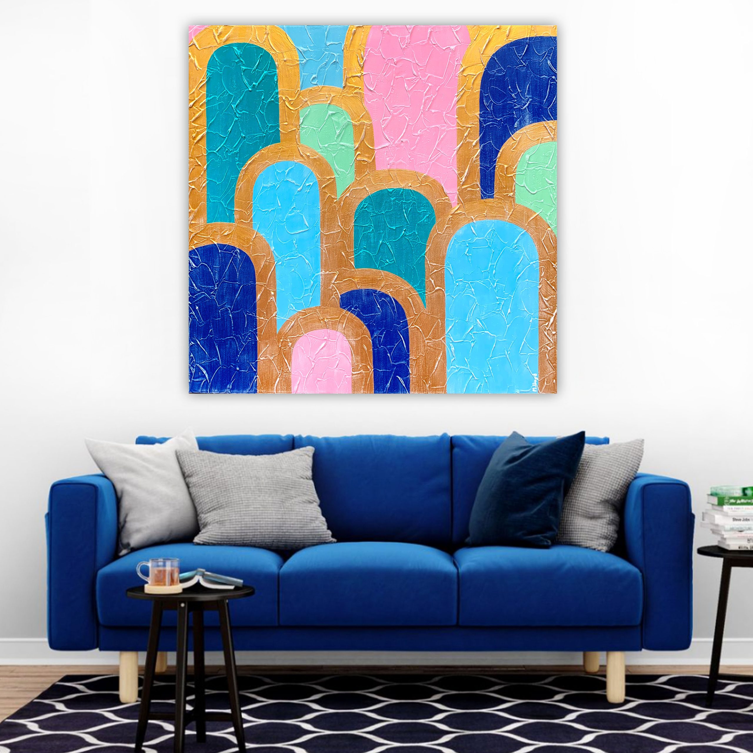 Lounge 1 Abstract Golden Arches Coastal Vibes