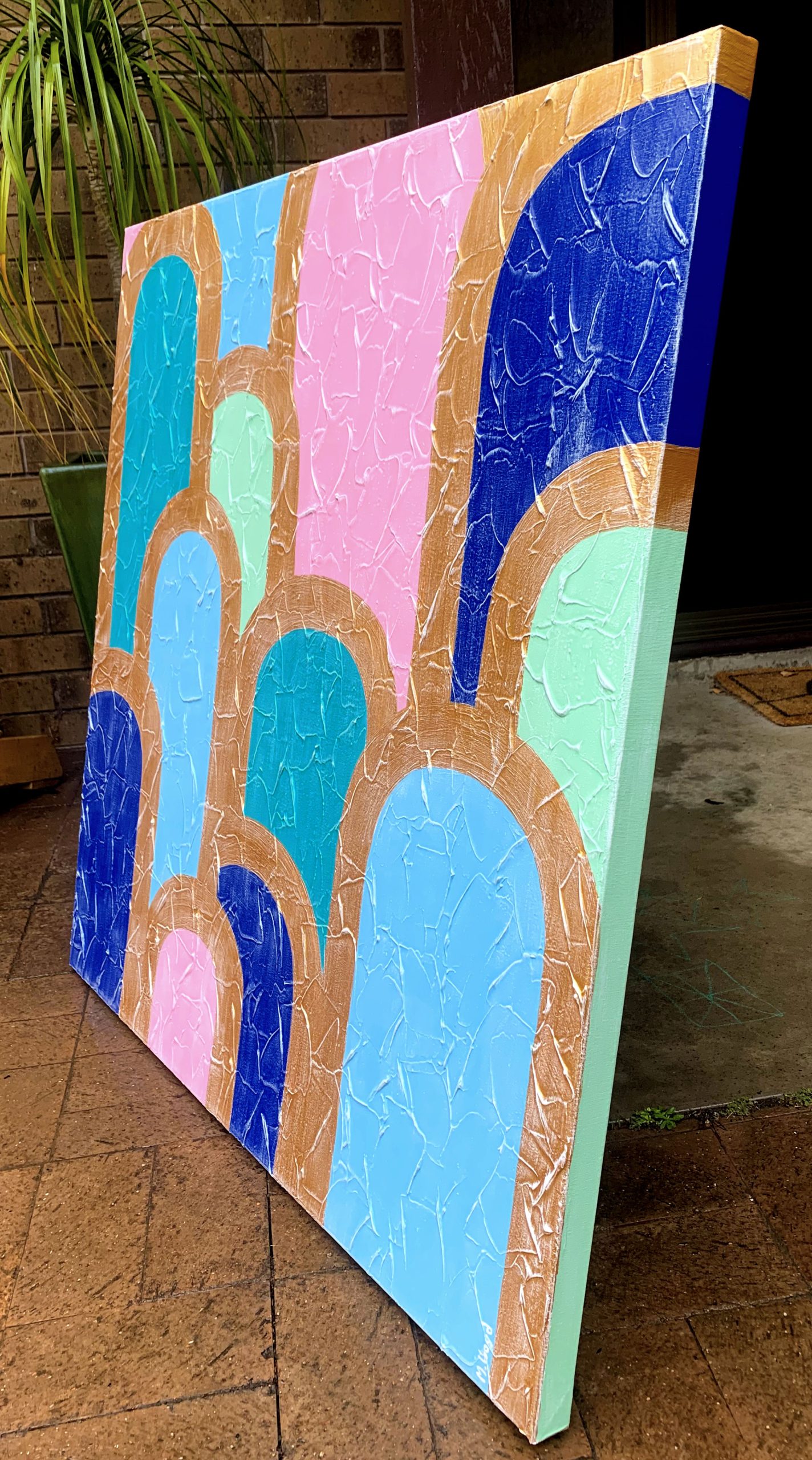 Side Abstract Golden Arches Coastal Vibes