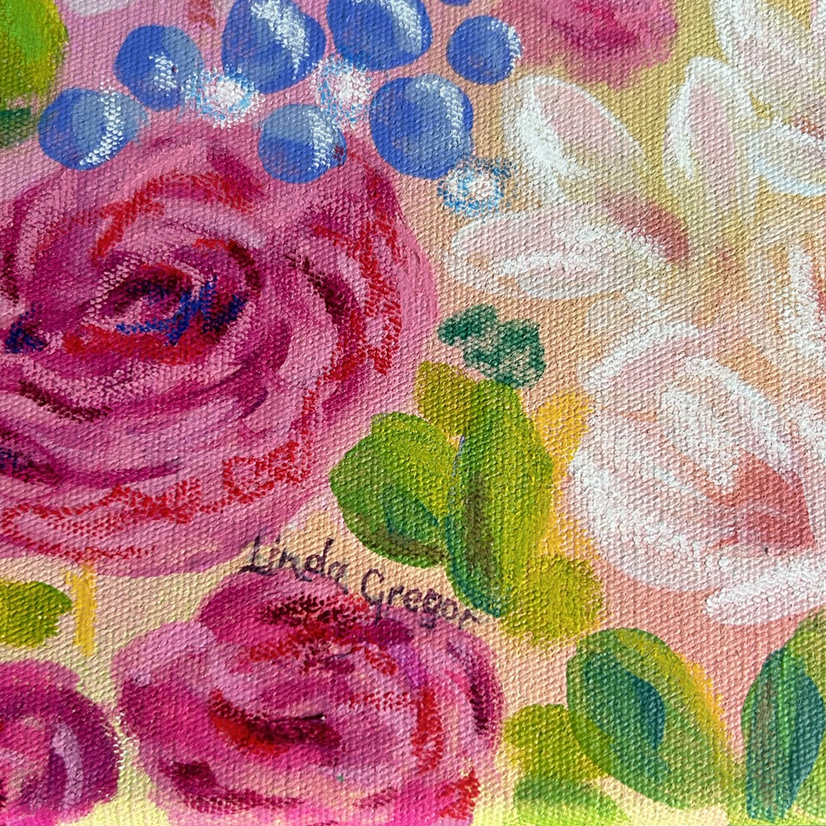 Linda Gregor Australian Artist Blooming Radiance Signature Art Lovers Australia