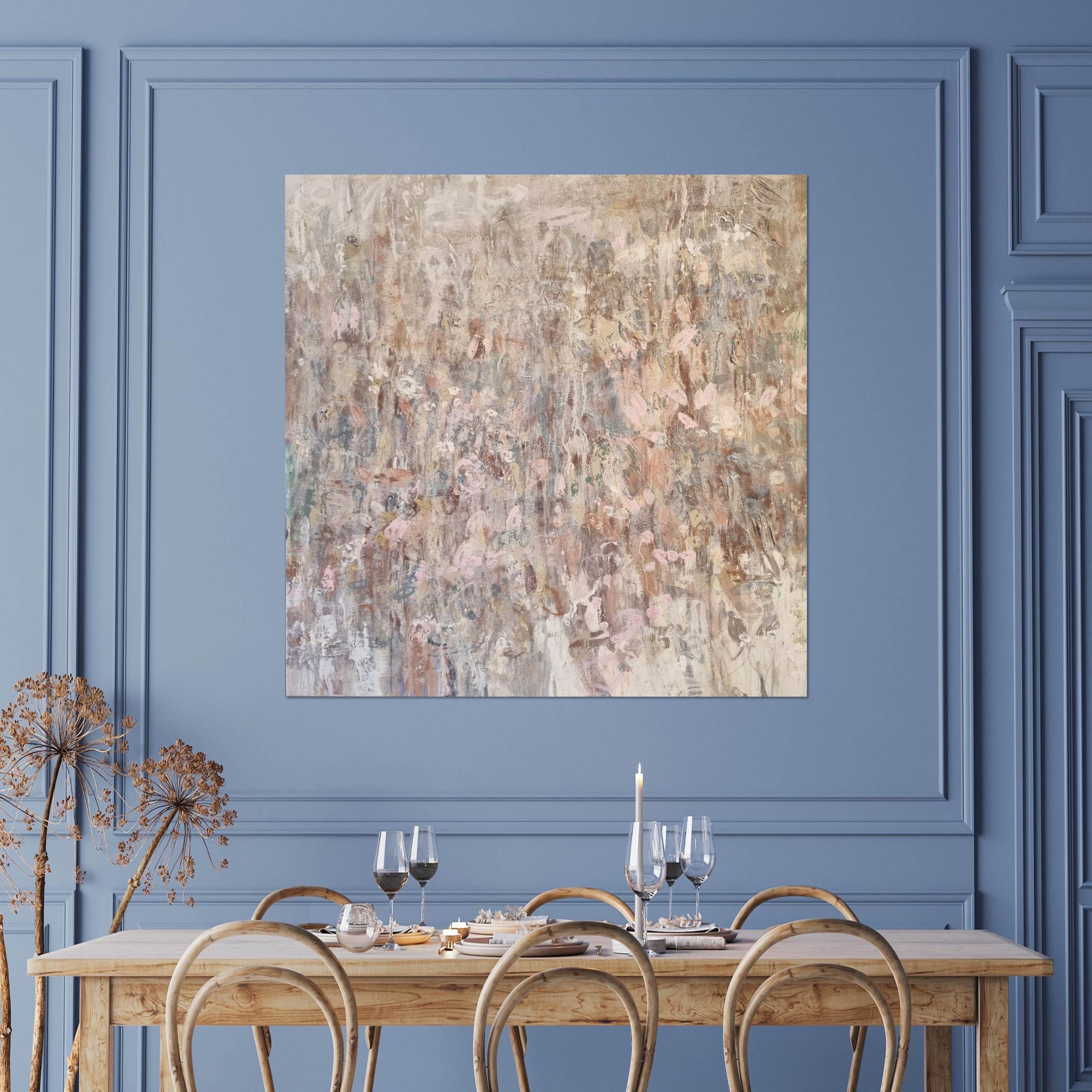 Starbright Blue Wall Dining Rm