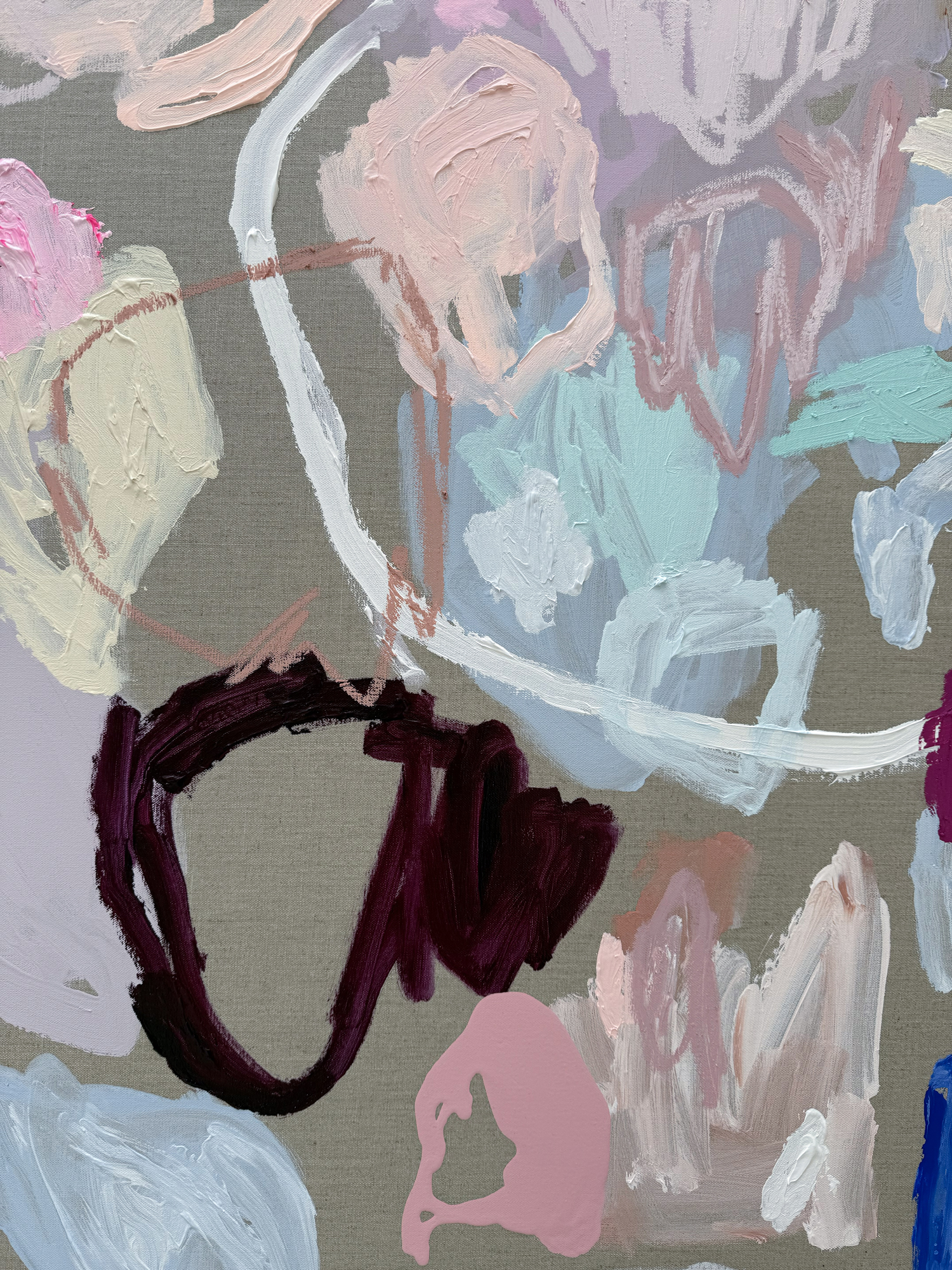 Australian Artist Rebecca Koerting Wild Free Abstract Painting 501 W