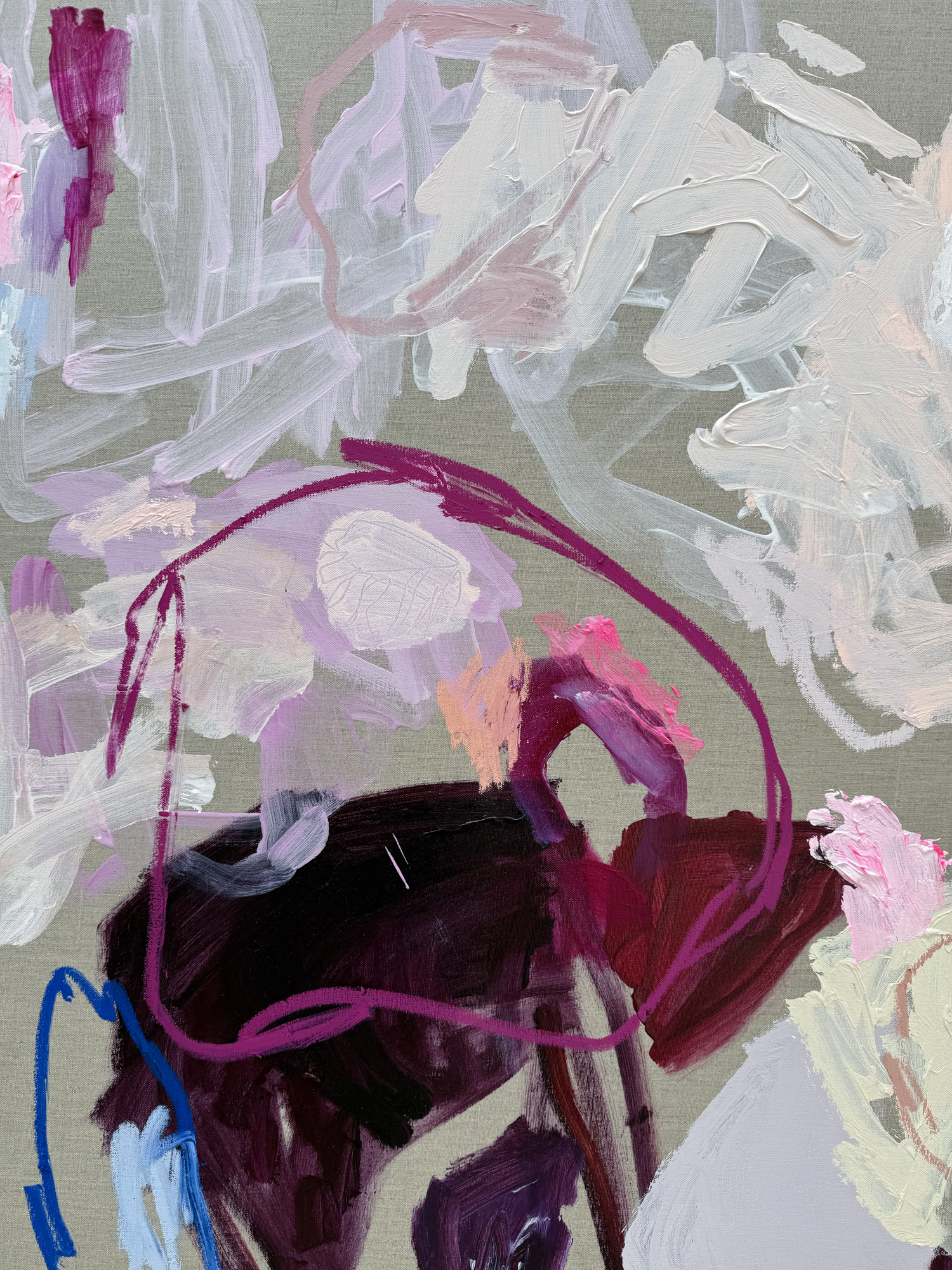 Australian Artist Rebecca Koerting Wild Free Abstract Painting 503 W