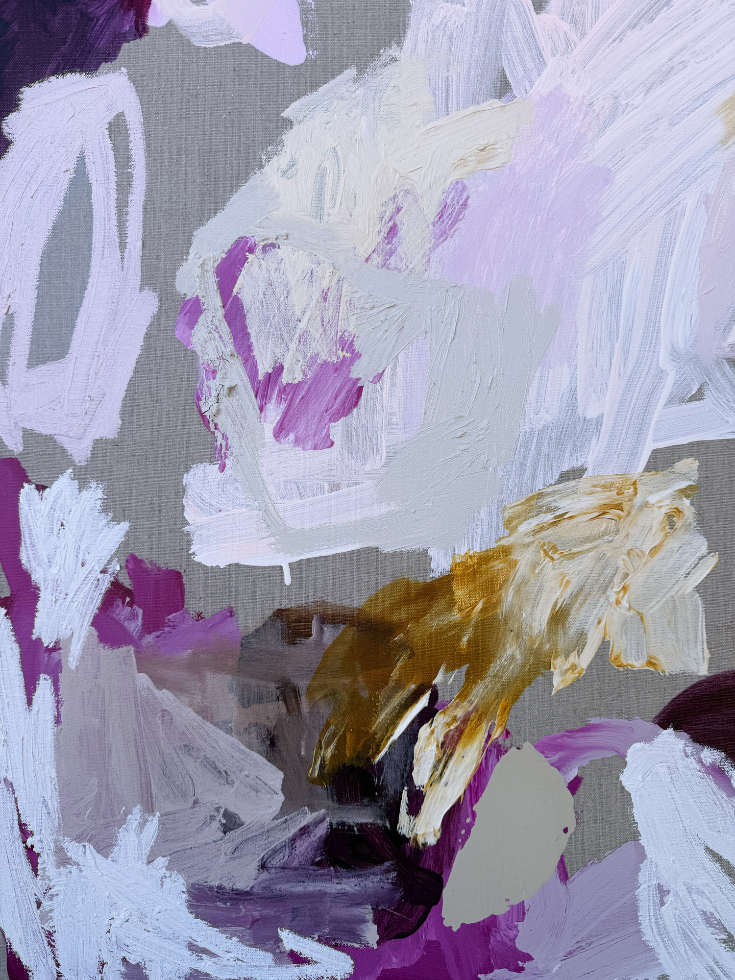 Australian Artist Rebecca Koerting Stuck On You Abstract Painting 500 W