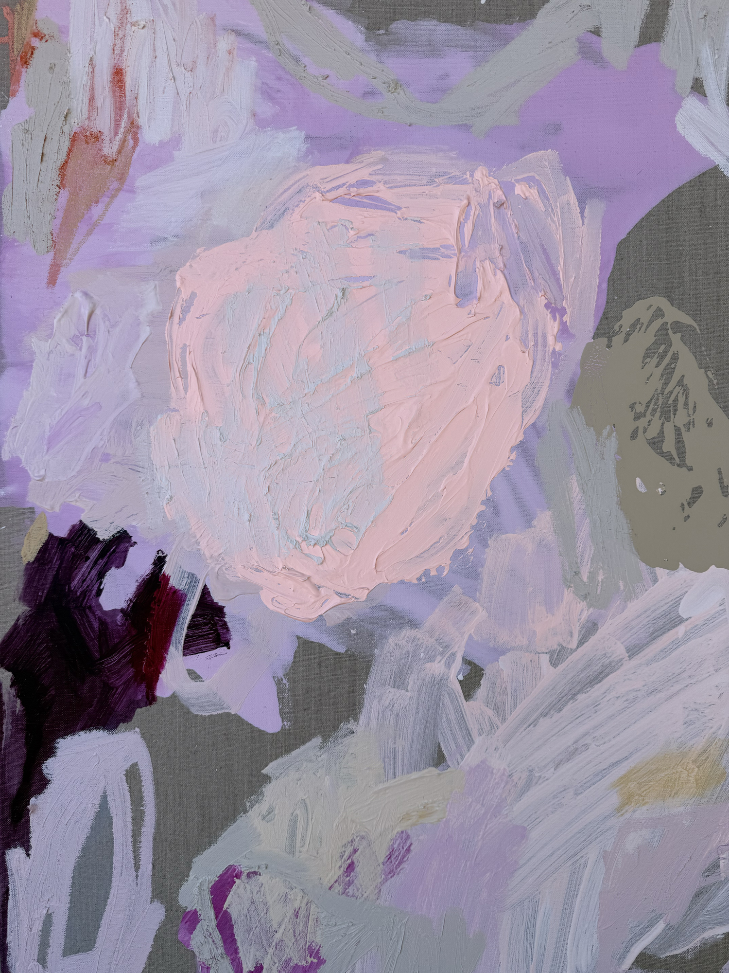 Australian Artist Rebecca Koerting Stuck On You Abstract Painting 501 W