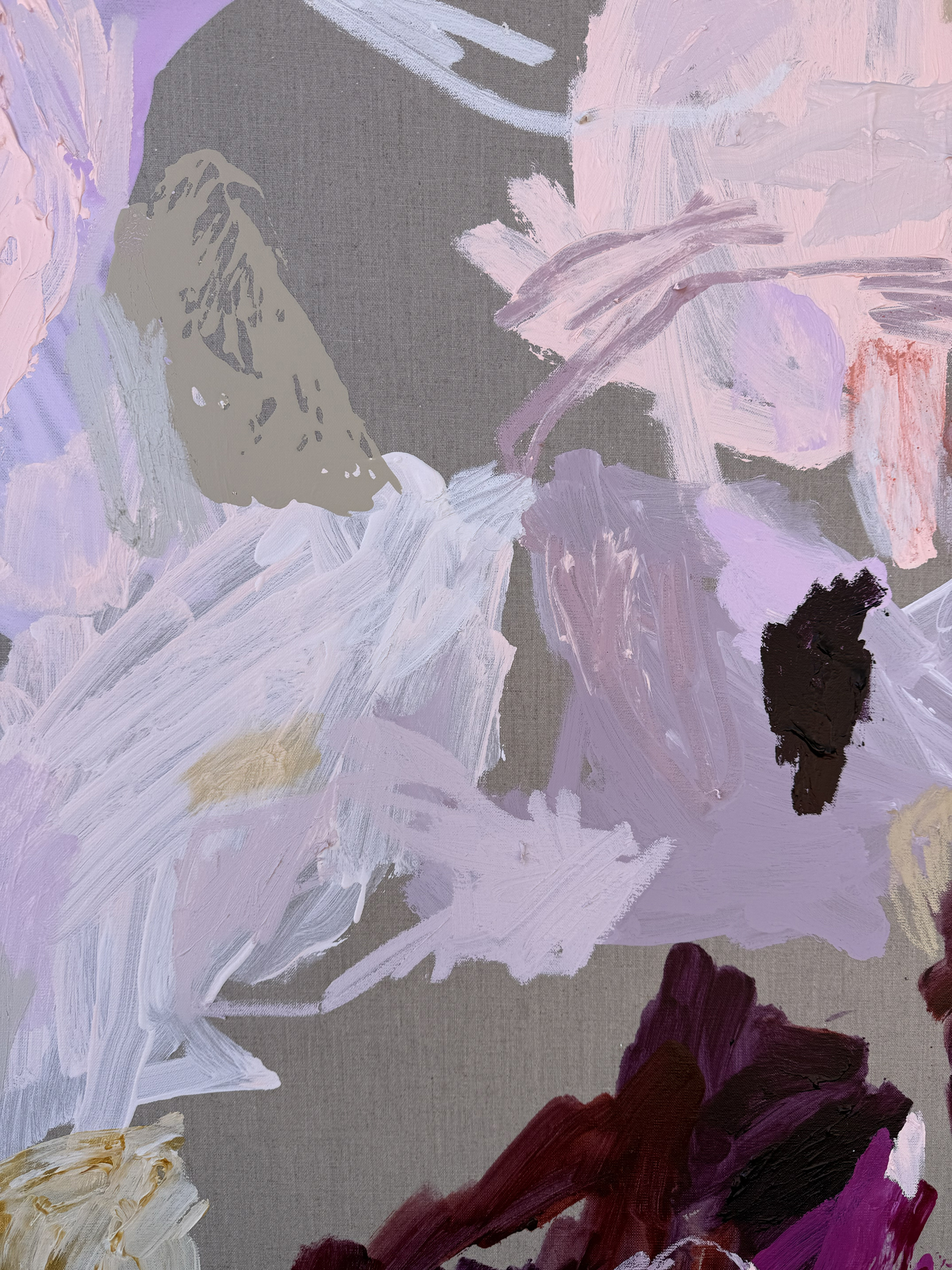 Australian Artist Rebecca Koerting Stuck On You Abstract Painting 502 W