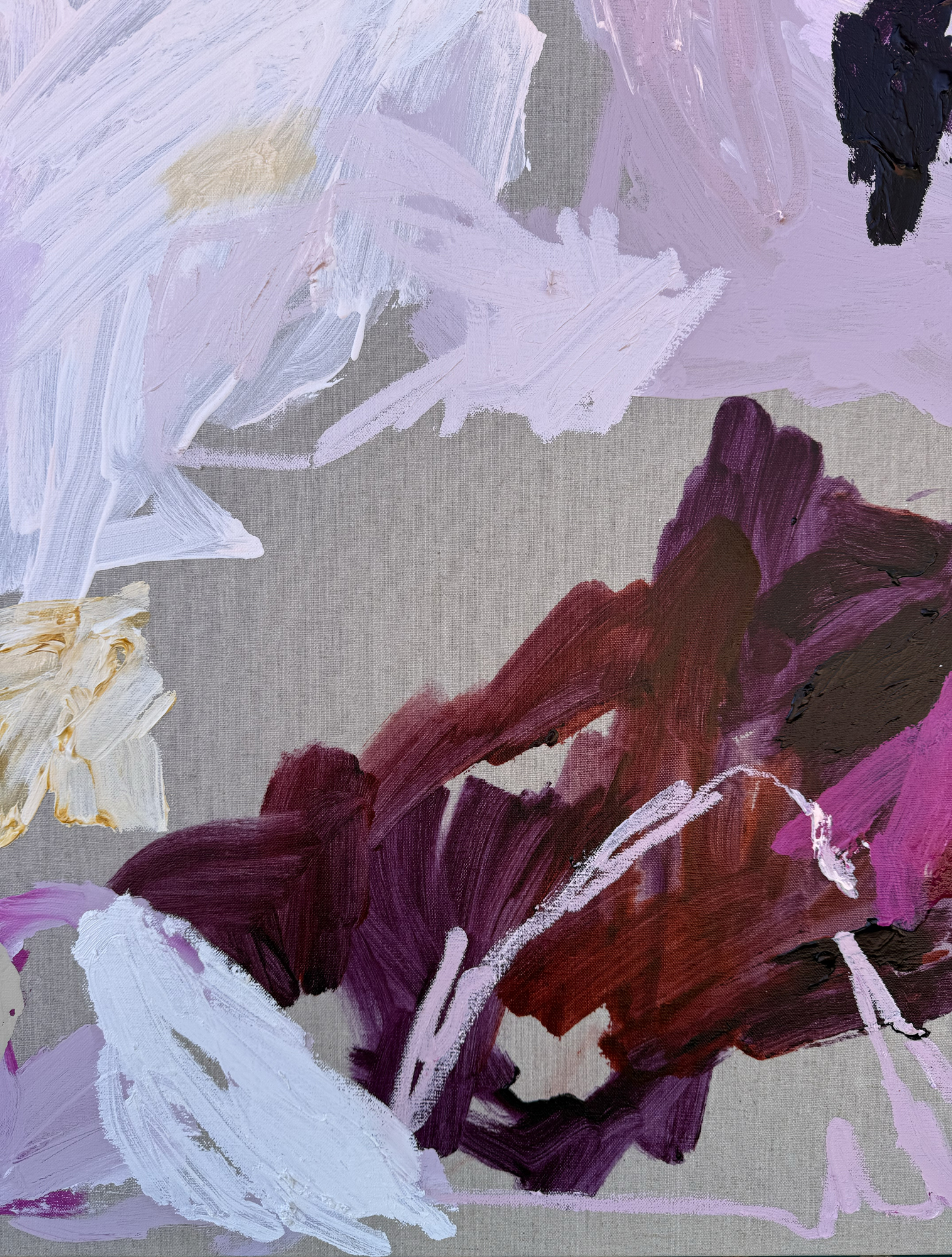 Australian Artist Rebecca Koerting Stuck On You Abstract Painting 504 W