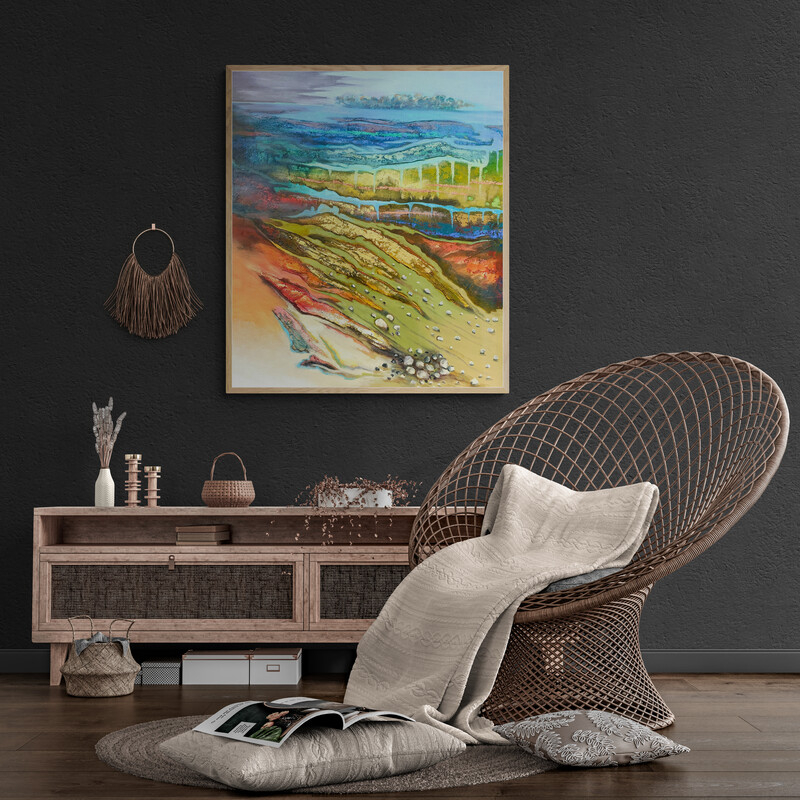 Bohemian Style Room With Rattan Chair (3)