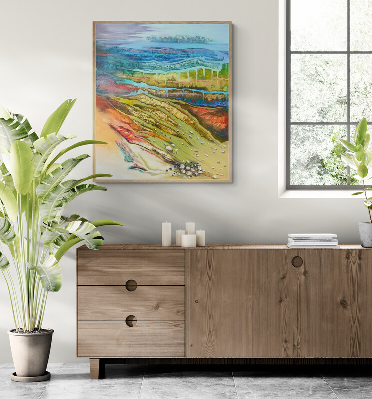 Room With Tropical Plant And Wooden Cabinet (7)