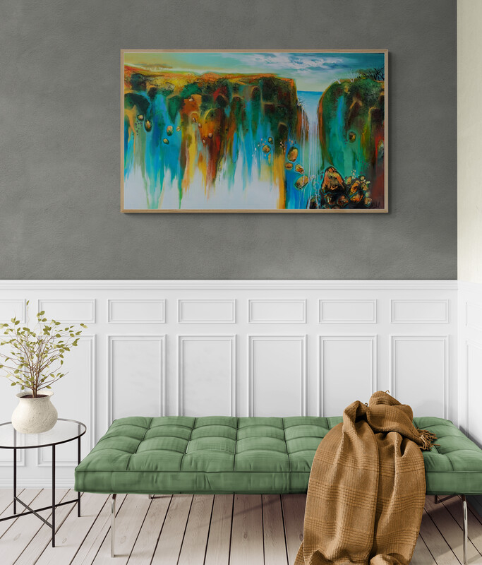 Classic Living Room With An Upholstered Bench (1)