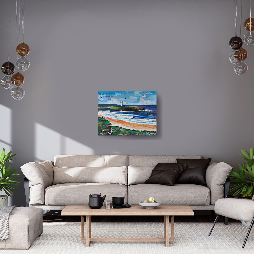 White Simple Background Wall Art Mockup Instagram Post 1