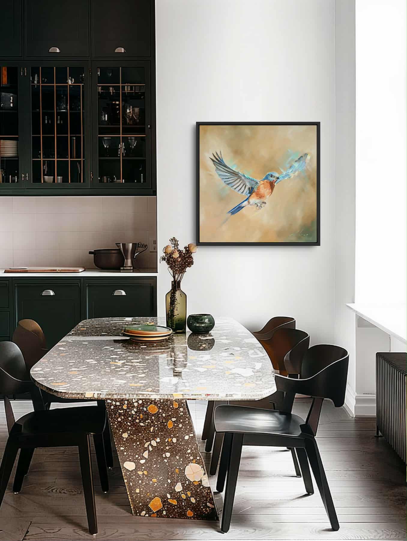 The Spirit Bloweth Where It Listeth In Situ Kitchen Table Jo S. Stacey Fine Art Oils