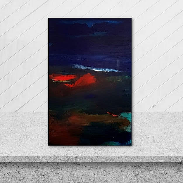 Emilie Heurtevent Iceland 61 Cm X 91cm In Situ