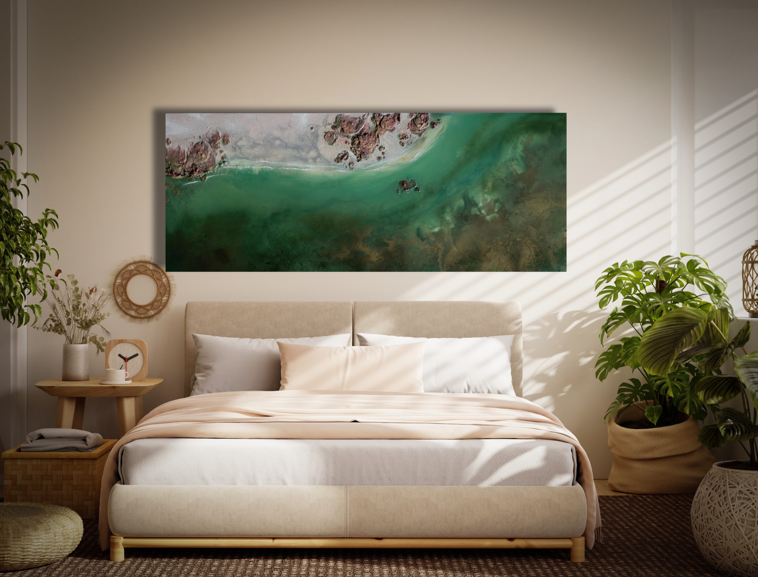 Green Ocean Resin Wall A By Petra Meiklert8