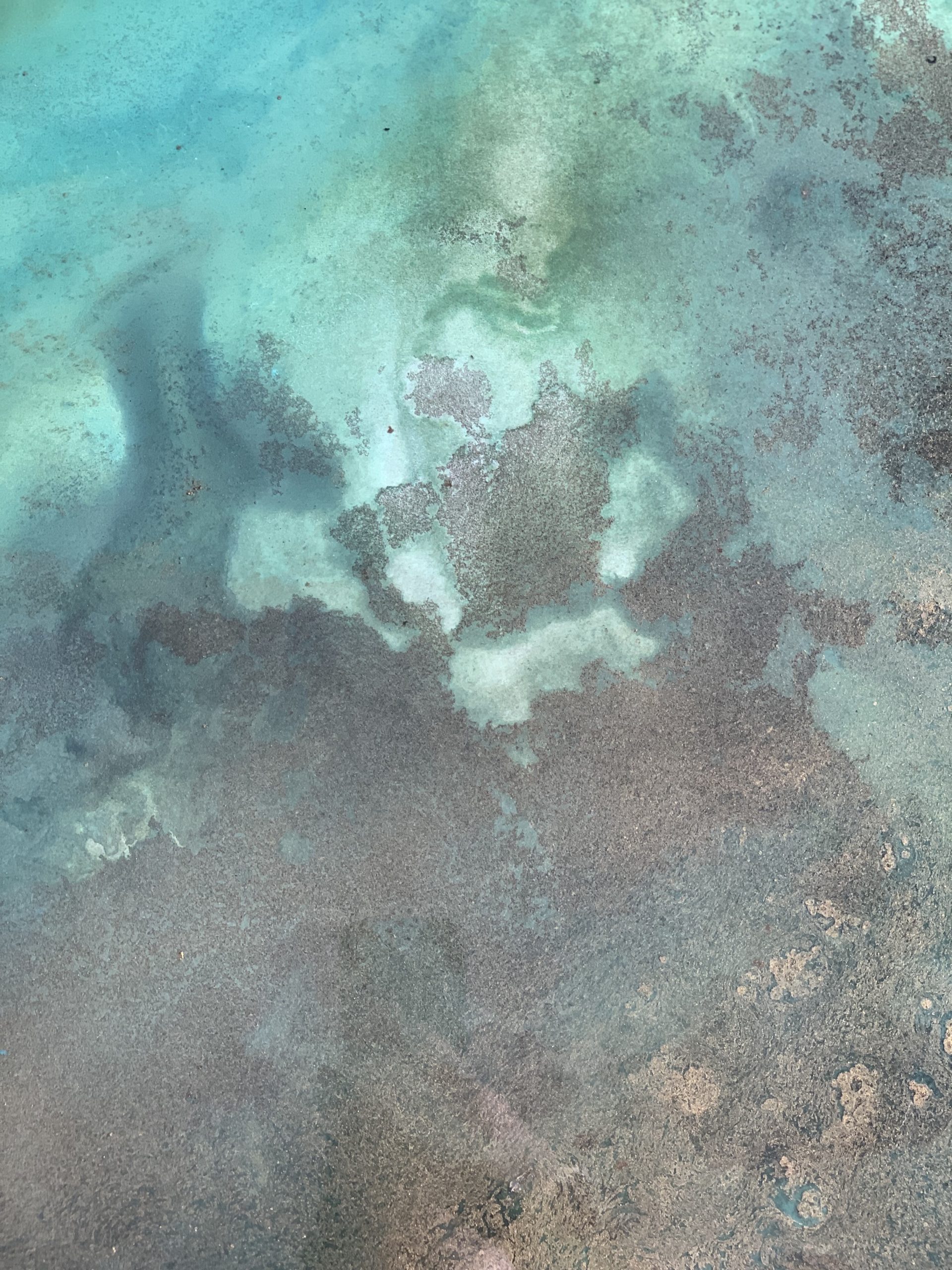 Green Ocean Resin Wall A By Petra Meiklert4