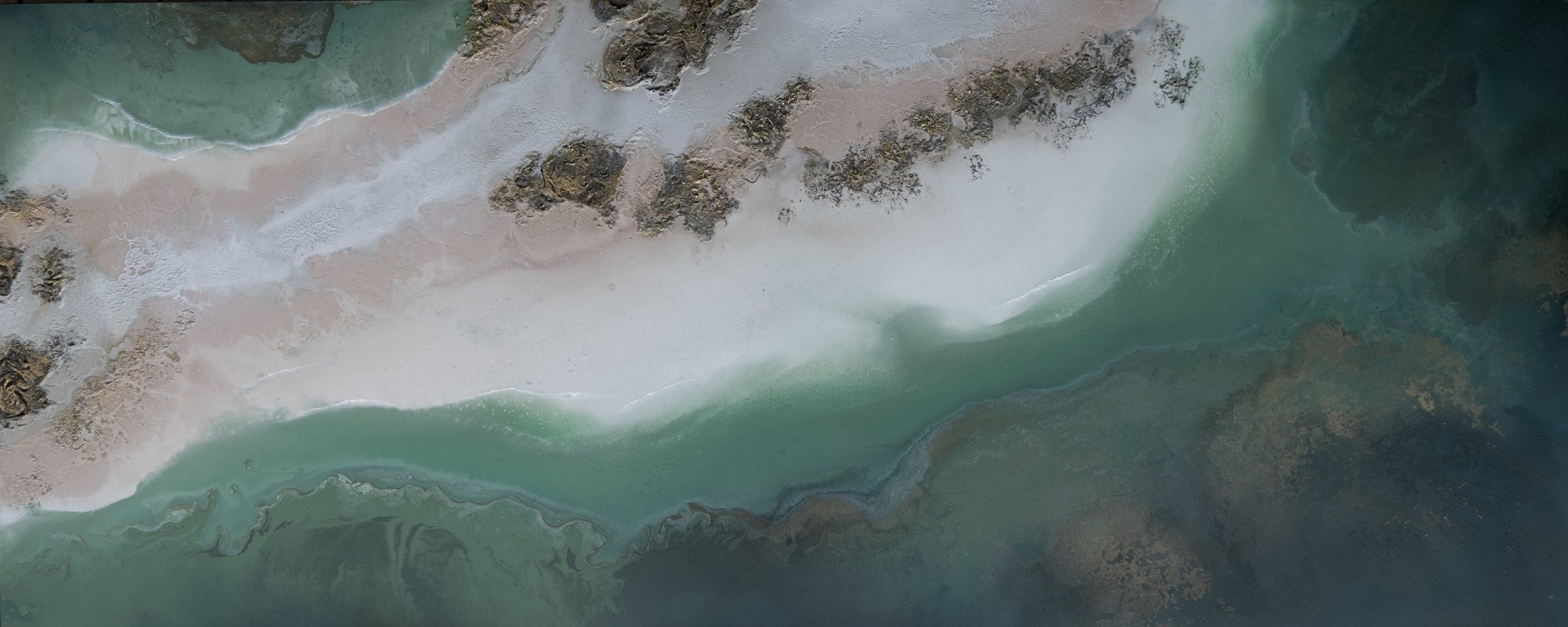 Textured Coastal Abstract Painting By Petra Meiklert1