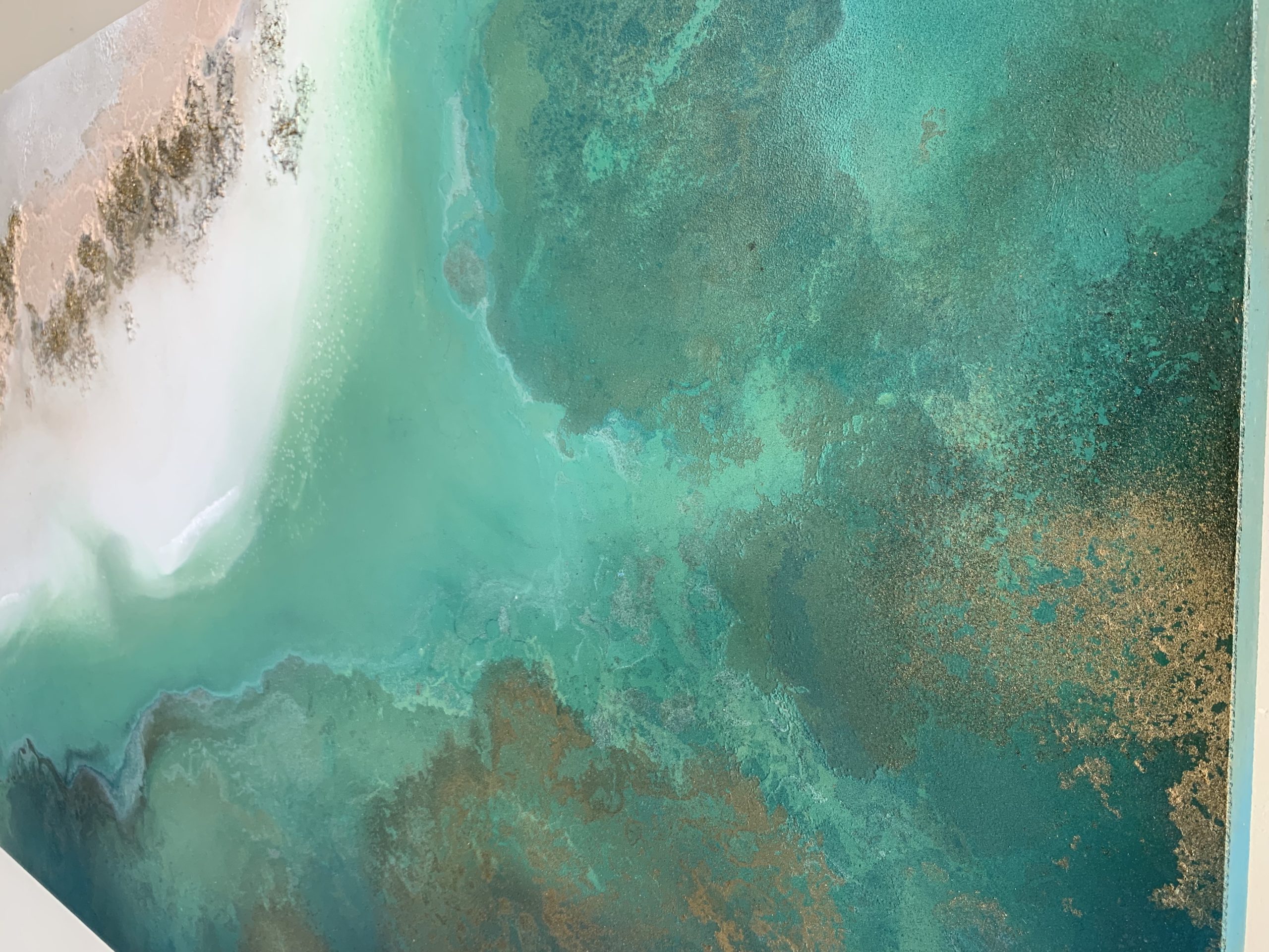 Textured Coastal Abstract Painting By Petra Meiklert7