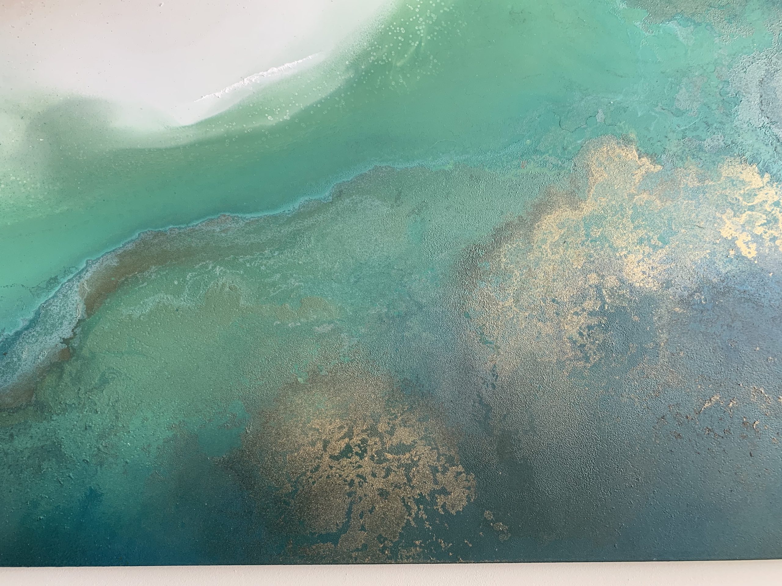 Textured Coastal Abstract Painting By Petra Meiklert4