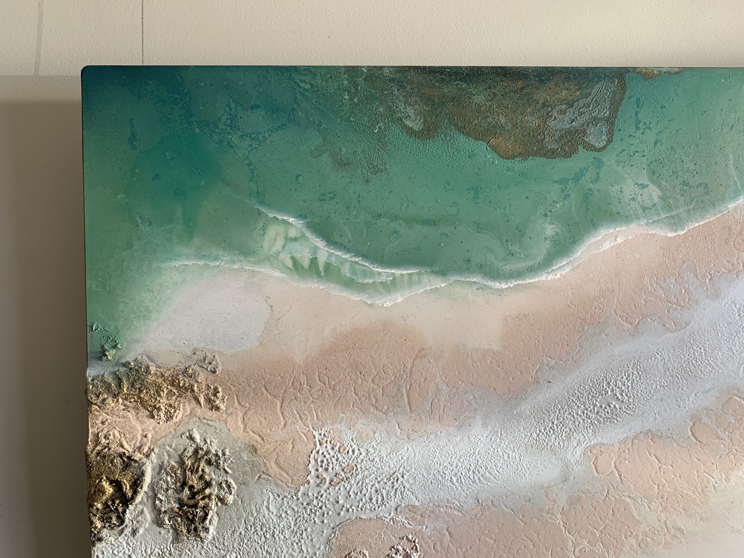 Large Aerial Seascape Painting By Petra Meiklert5