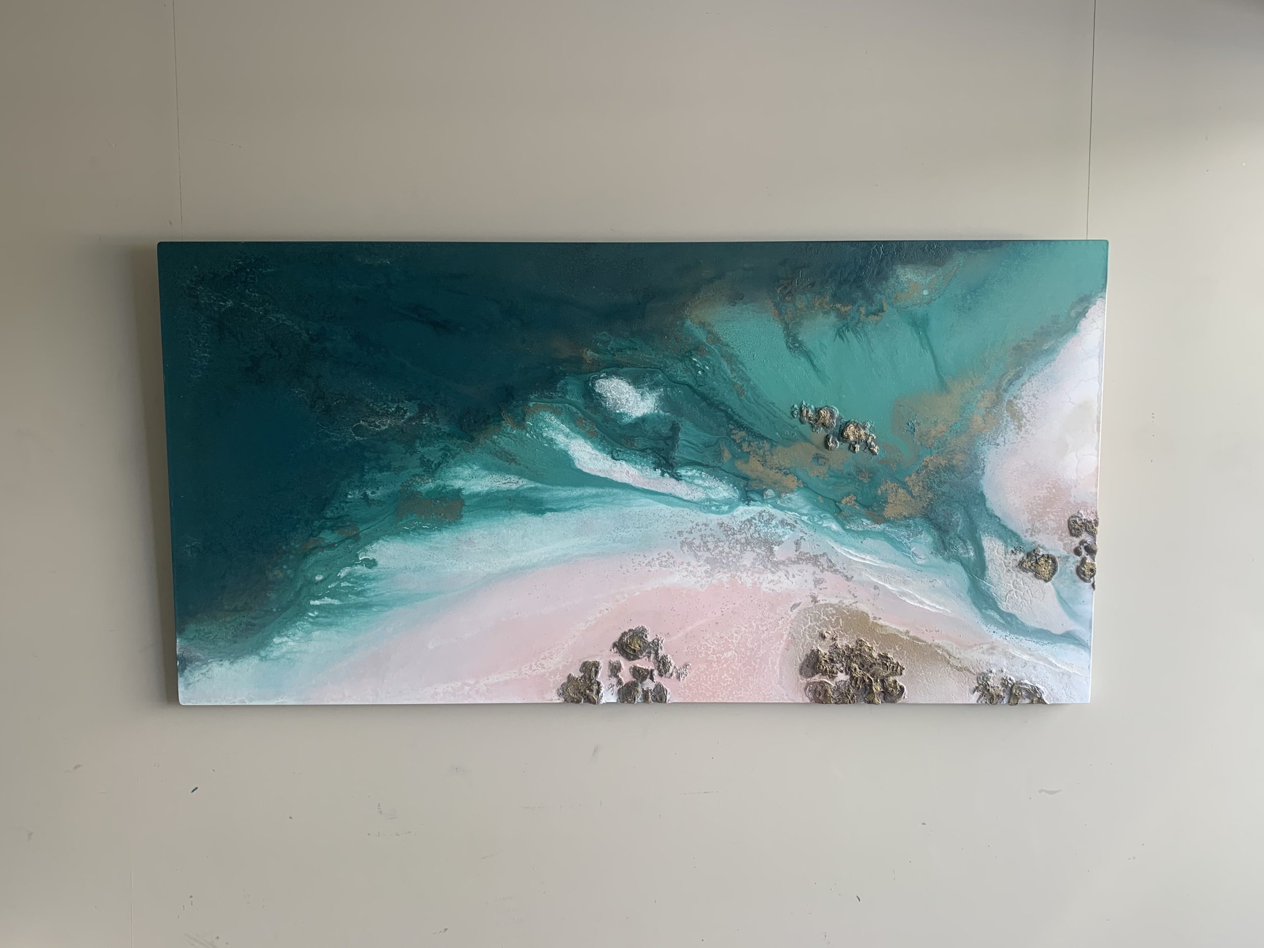 Ocean Inspired Abstract Painting By Petra Meikle1