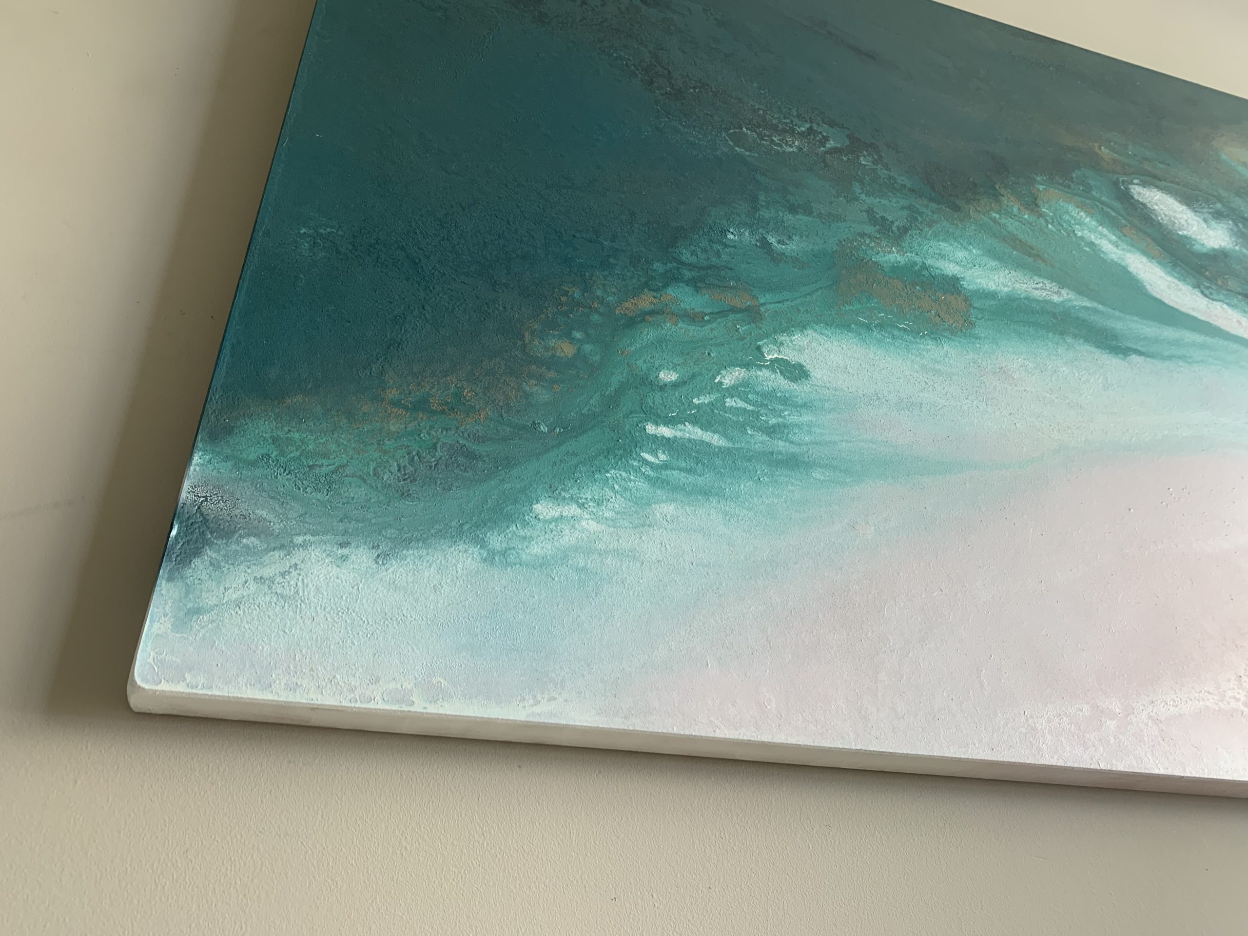 Aerial View Seascape Wall Art By Petra Meikle3