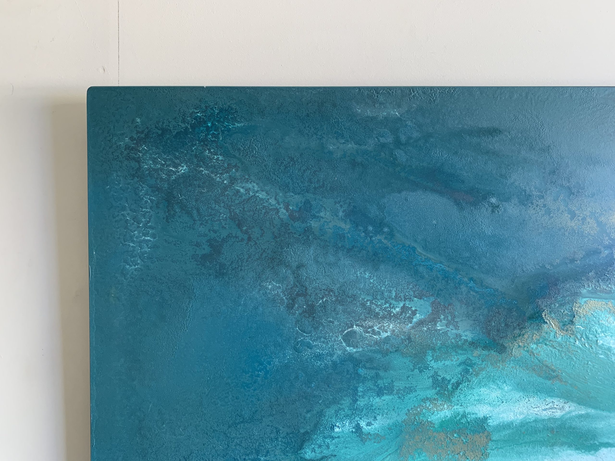 Green And Pink Coastal Artwork By Petra Meikle6