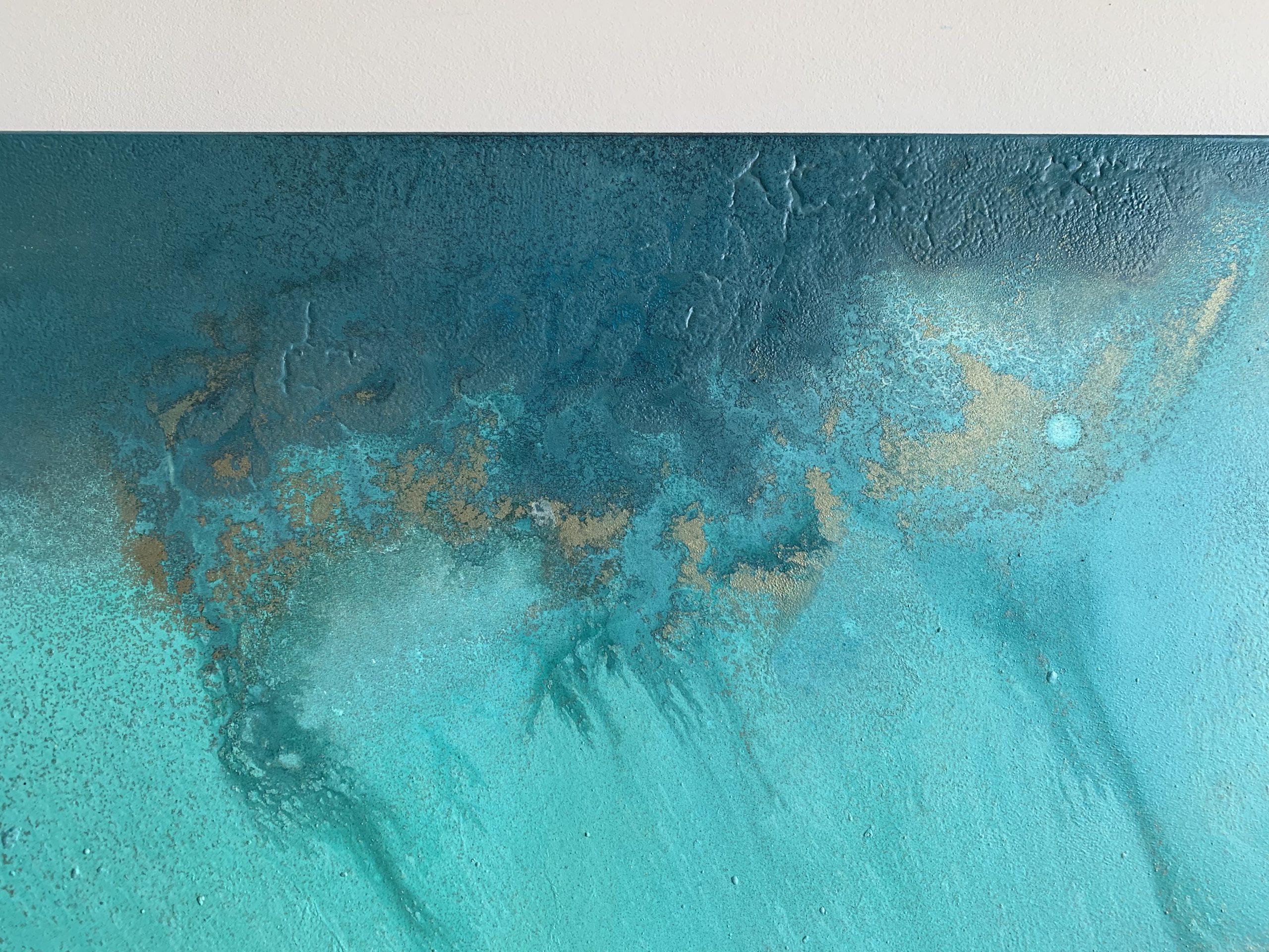 Green And Pink Coastal Artwork By Petra Meikle7