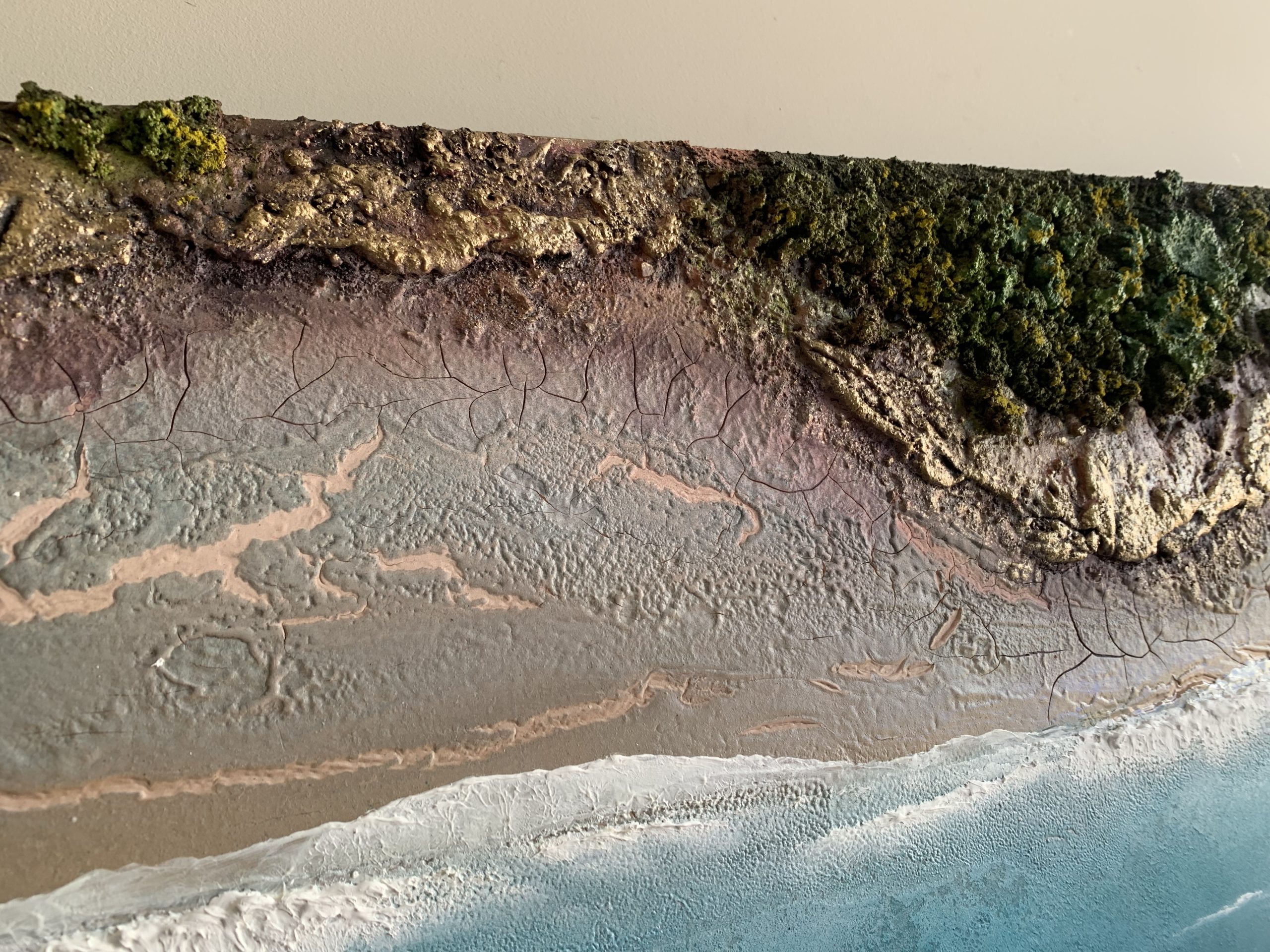 Textured Coastal Landscape Painting By Petra Meikle6