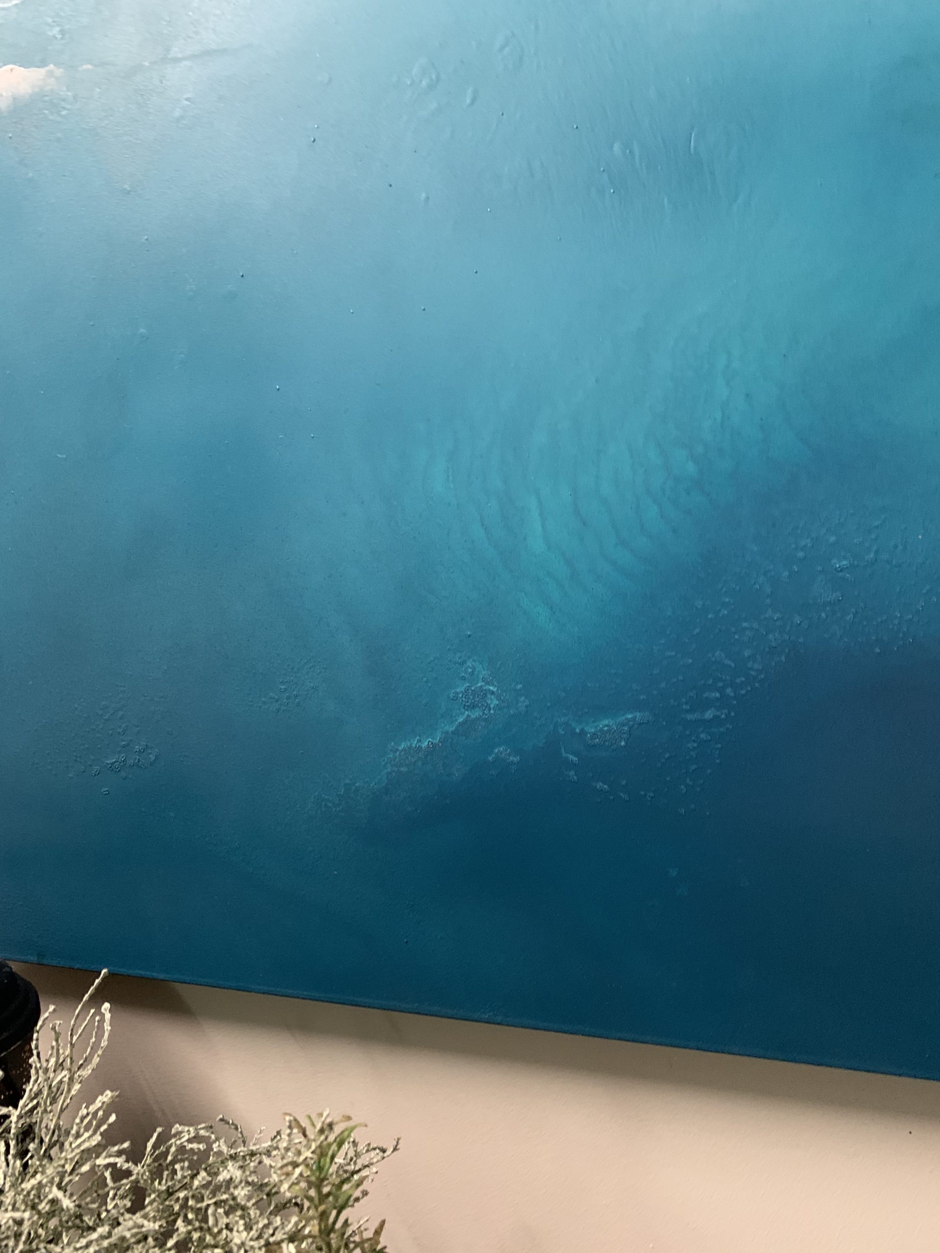 Teal Ocean Abstract Artwork By Petra Meikle1