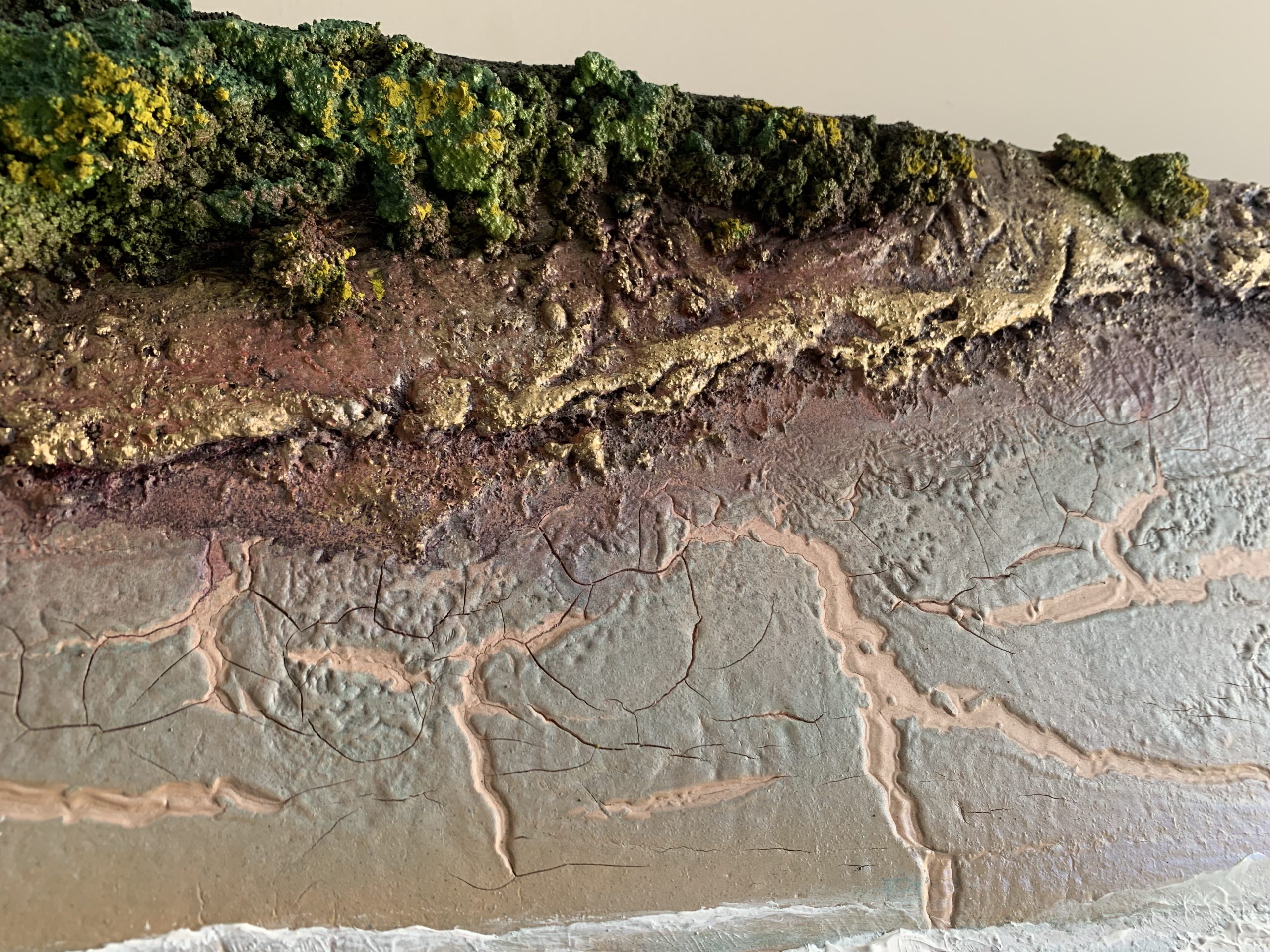 Textured Coastal Landscape Painting By Petra Meikle5