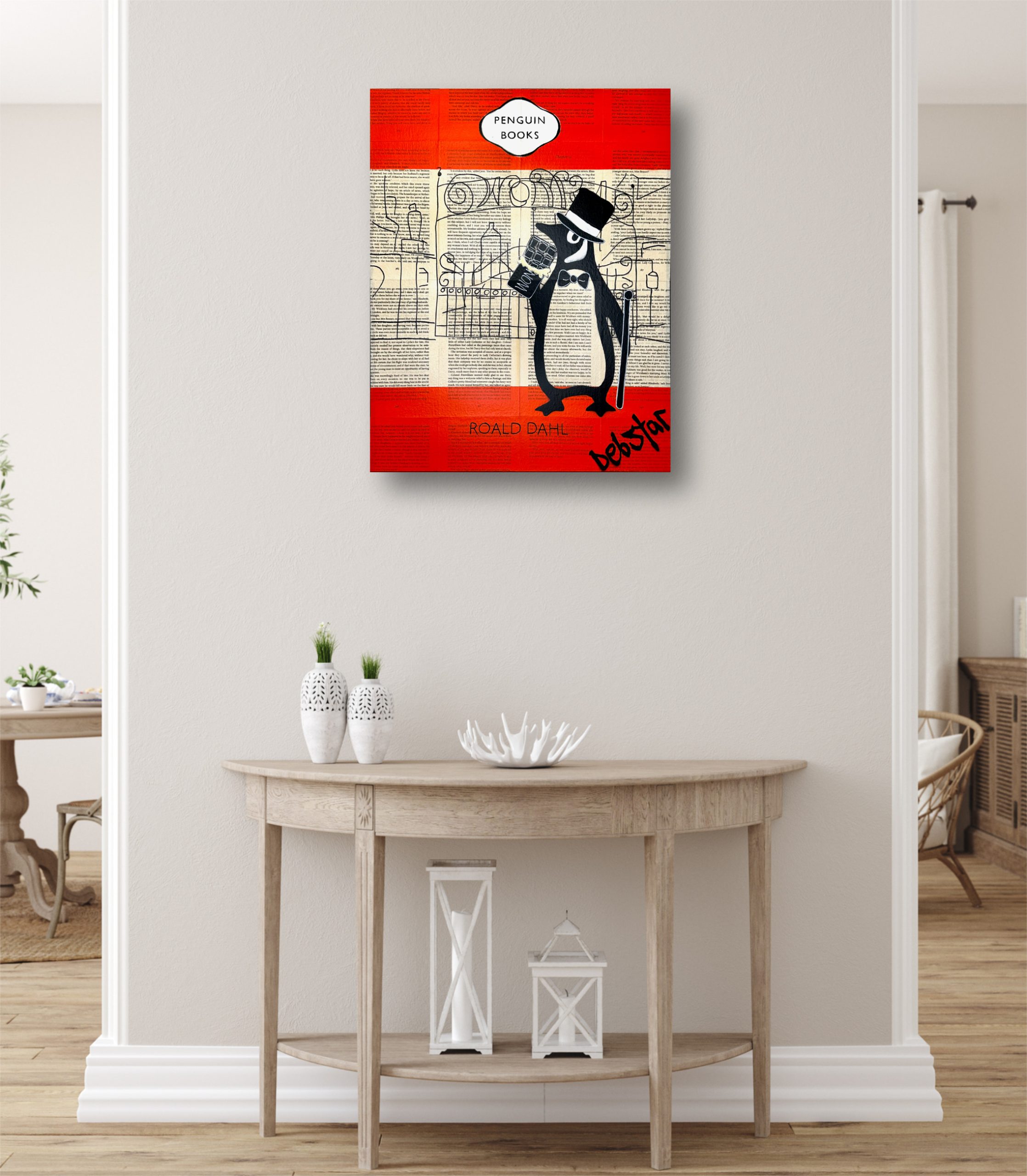 Penguin Books Charlie And The Chocolate Factory Pop Art Deborah Lang Art Urban Canvas 4