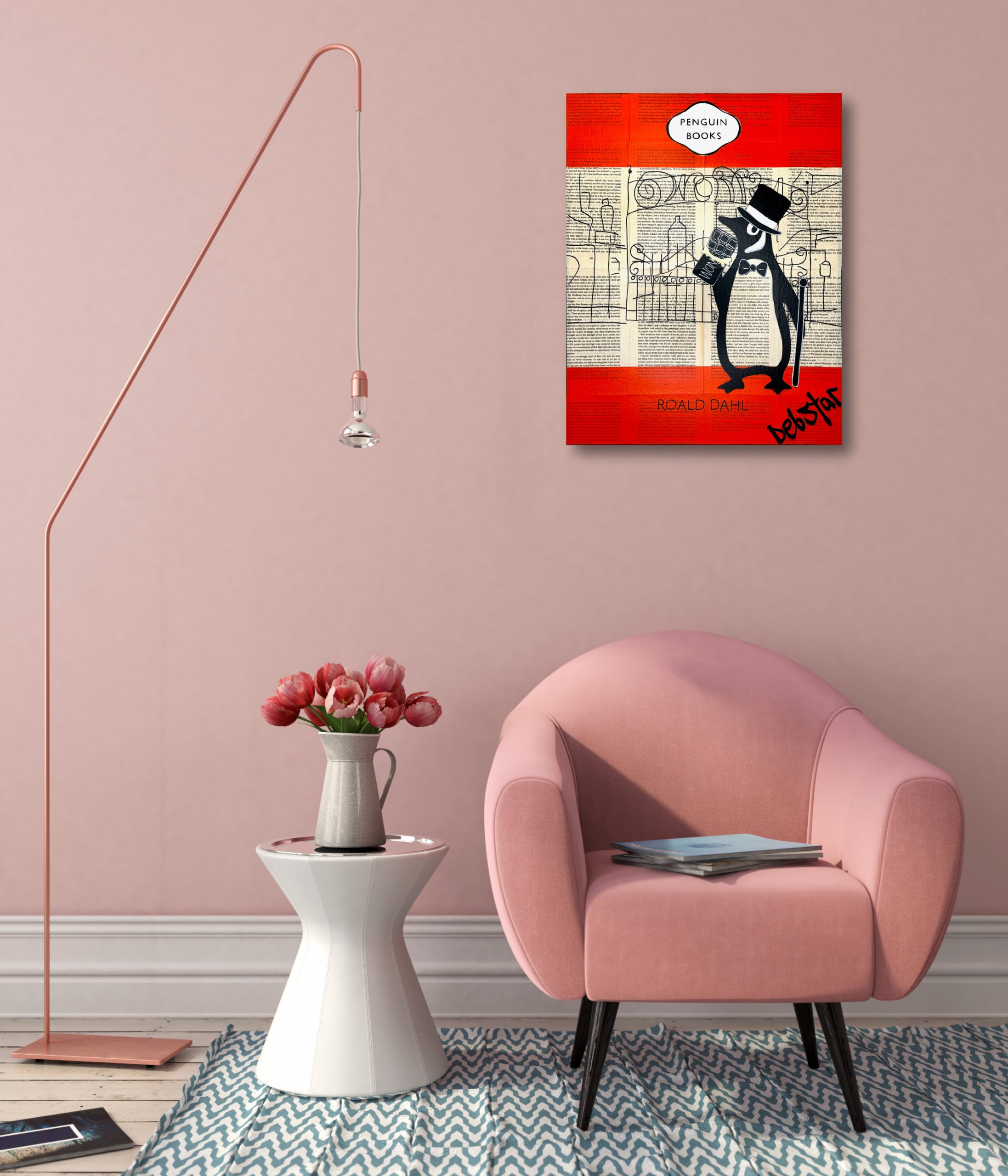 Penguin Books Charlie And The Chocolate Factory Pop Art Deborah Lang Art Urban Canvas 6