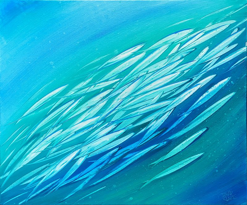 Fish In Green And Aqua