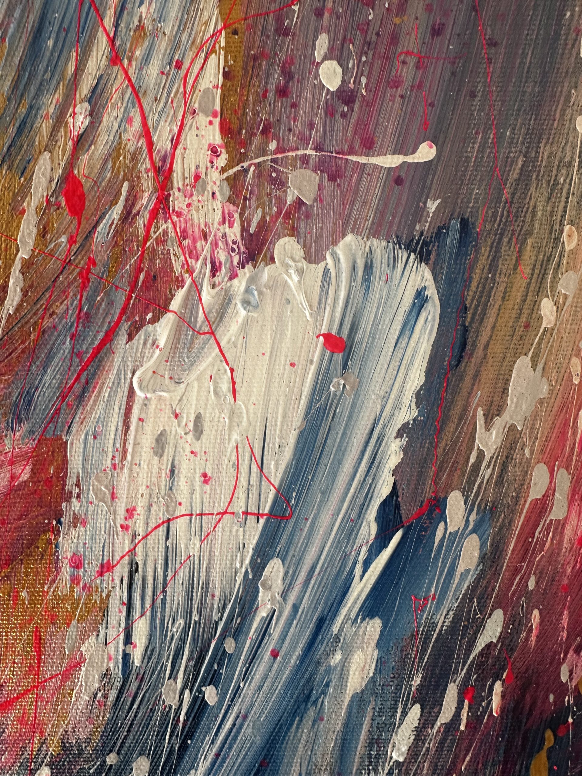 Blue And White Closeup Alanah Jarvis Abstract Art