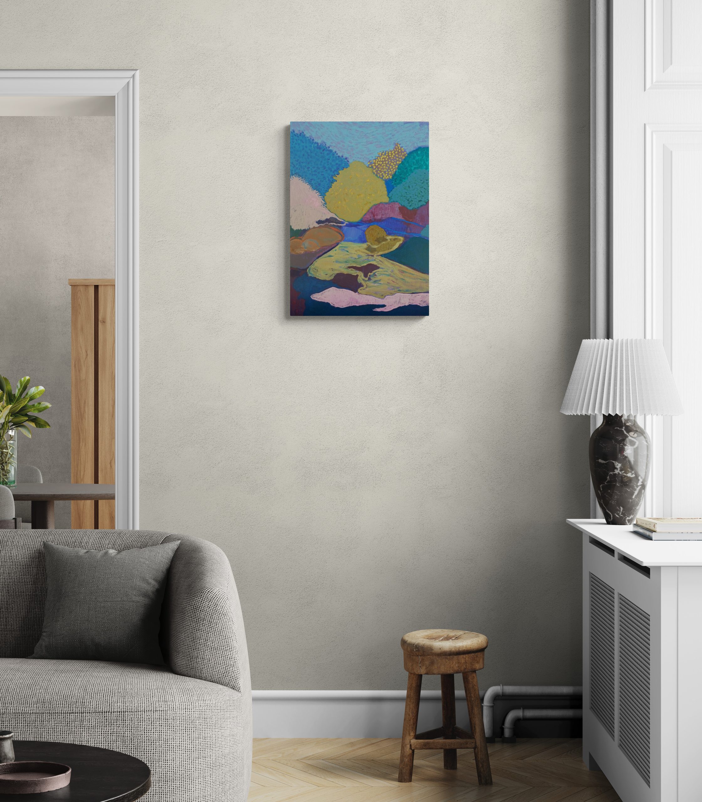 Living Room With A View Towards The Dining Room