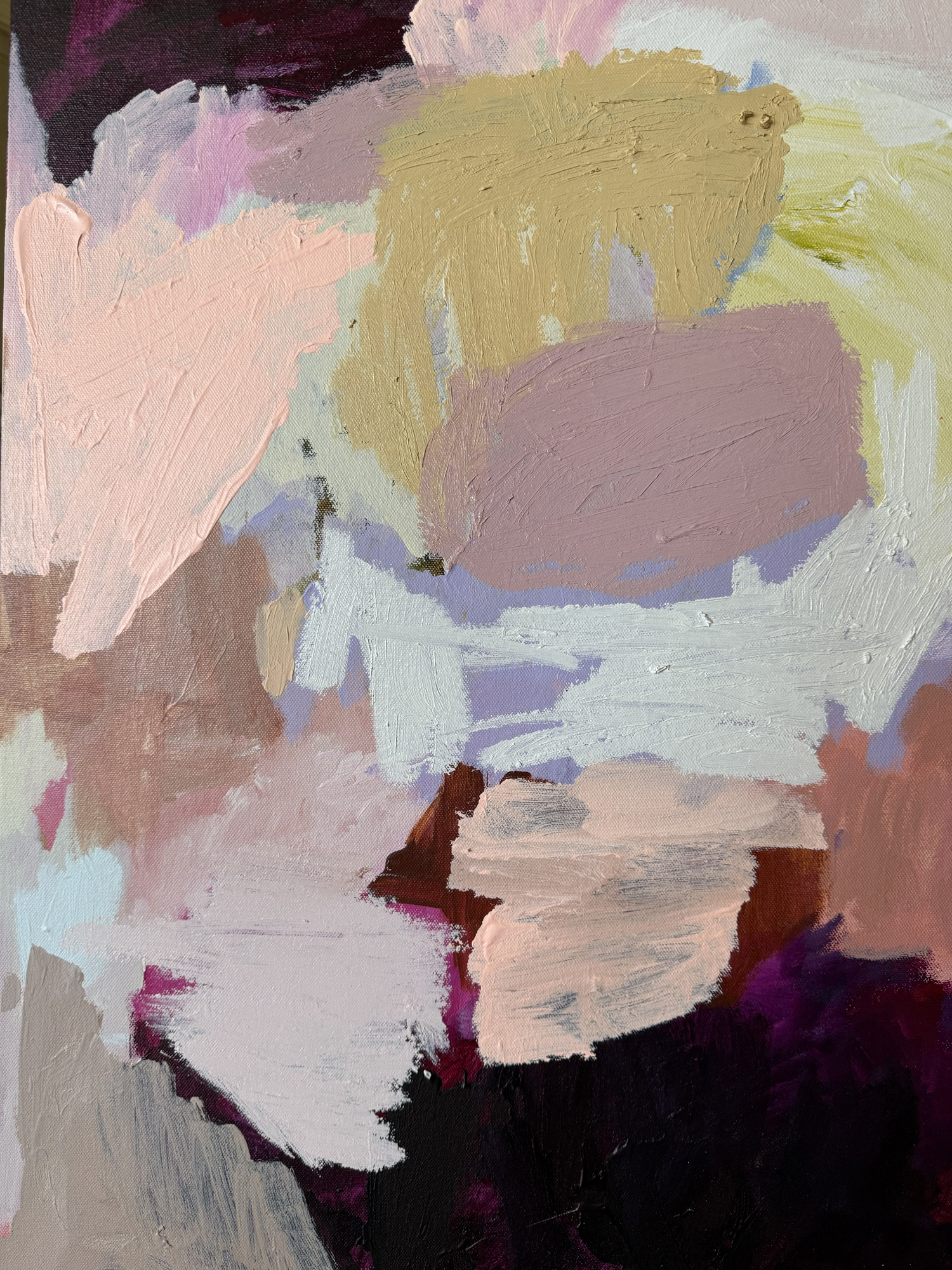 Australian Artist Rebecca Koerting Struck By You Abstract Painting 505 W