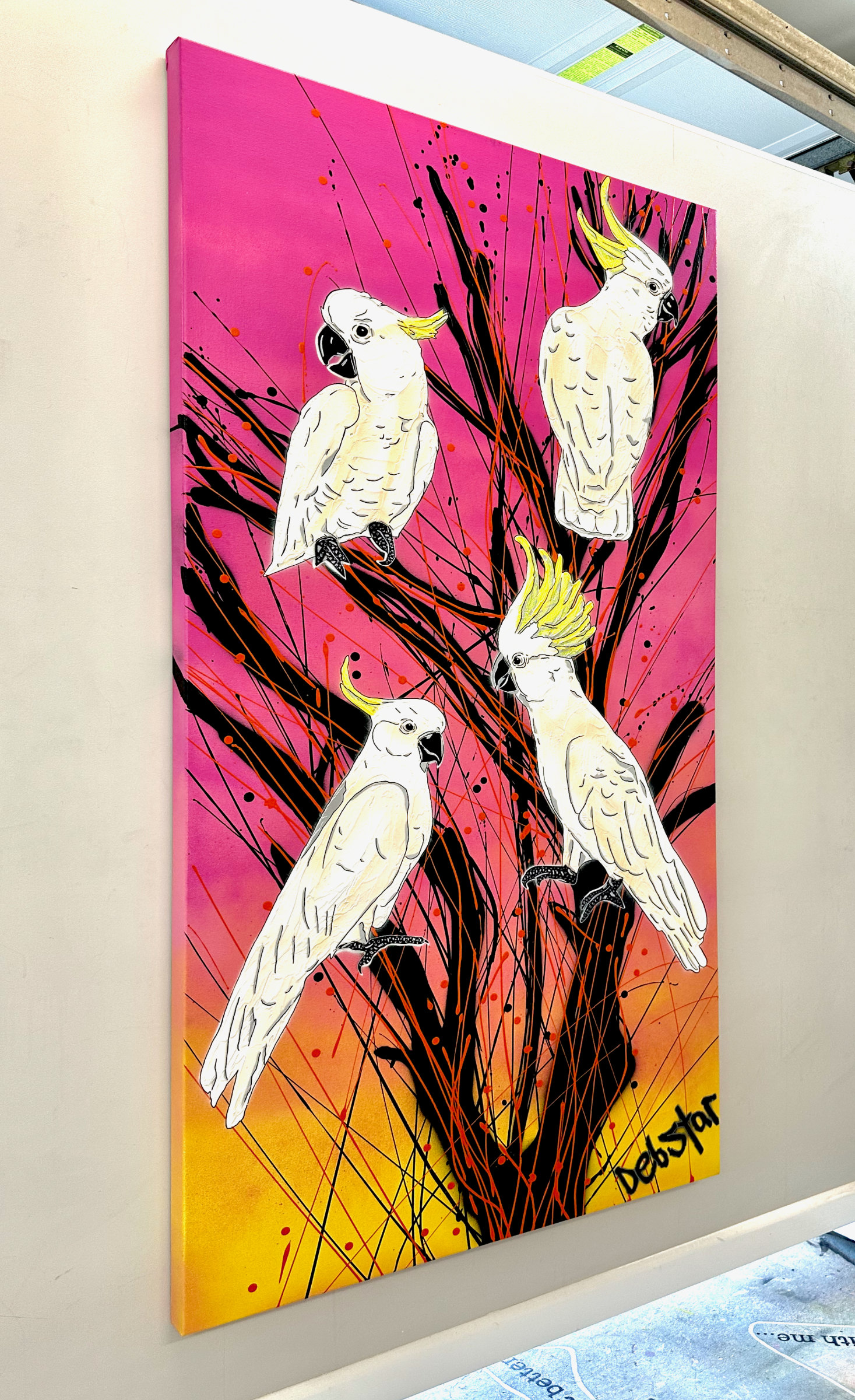 Cockatoos At Sunrise Deborah Lang Urban Pop Art 3