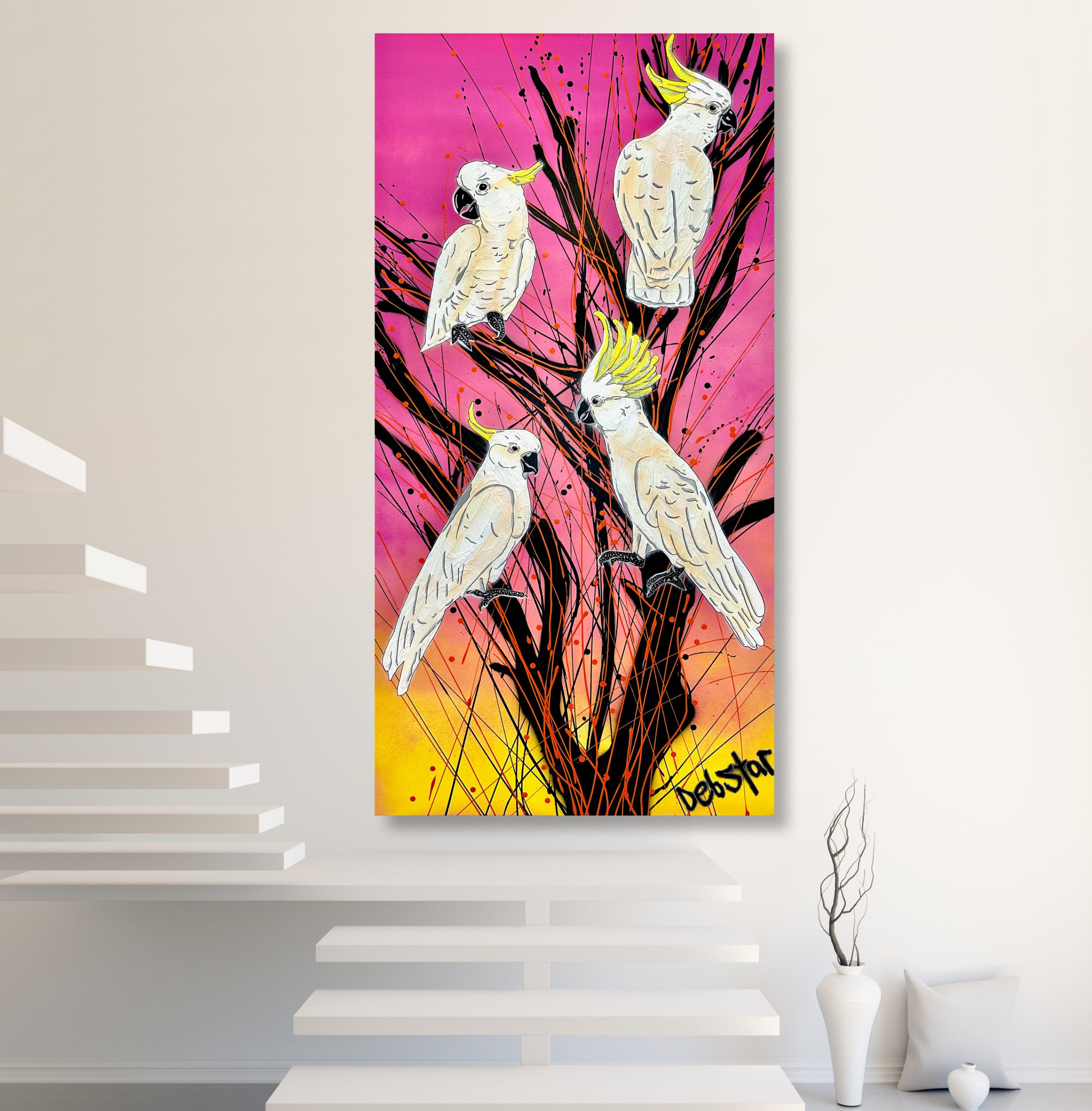 Cockatoos At Sunrise Deborah Lang Urban Pop Art 6